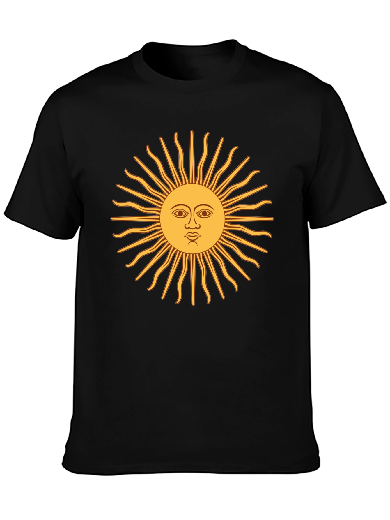 Sun of May Argentina T-Shirt - Black