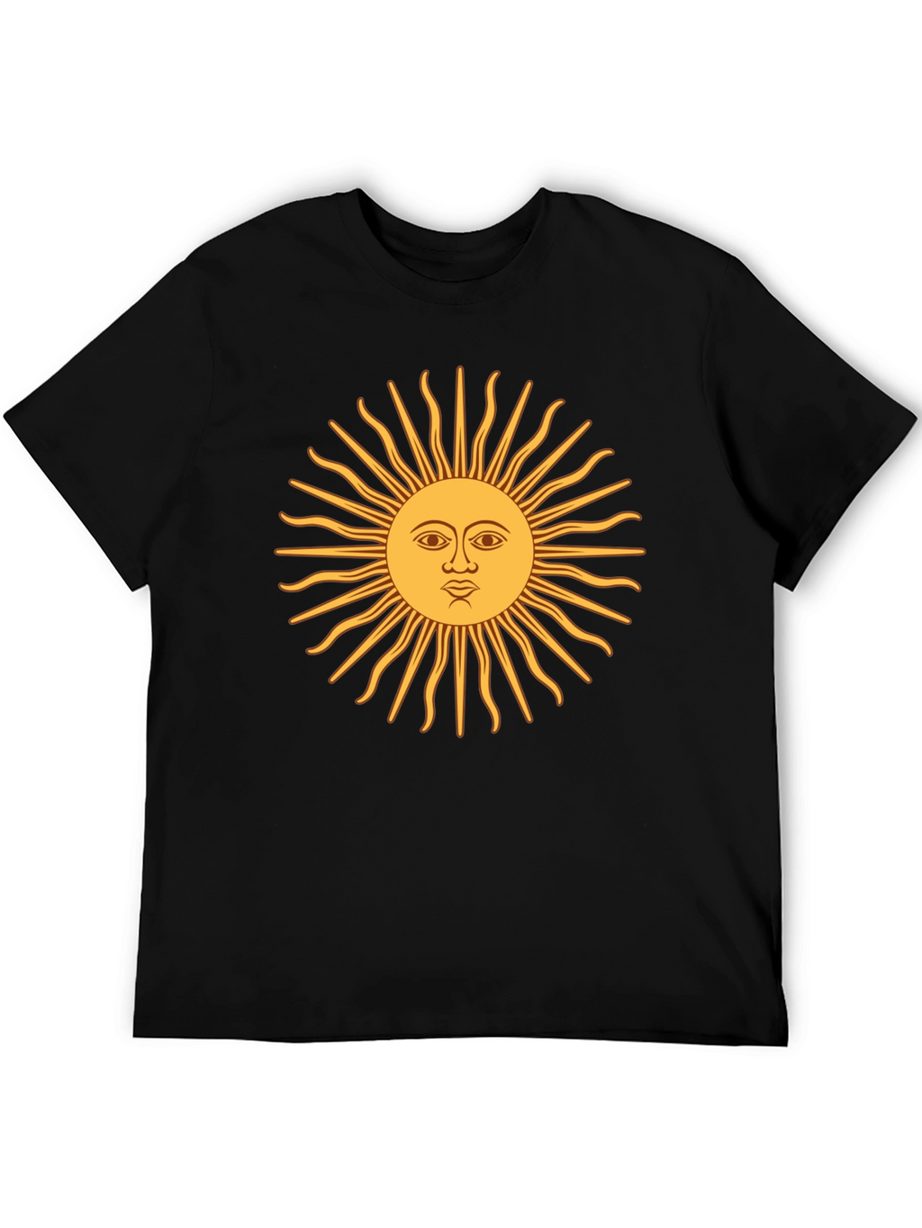 Sun of May Argentina T-Shirt - Black