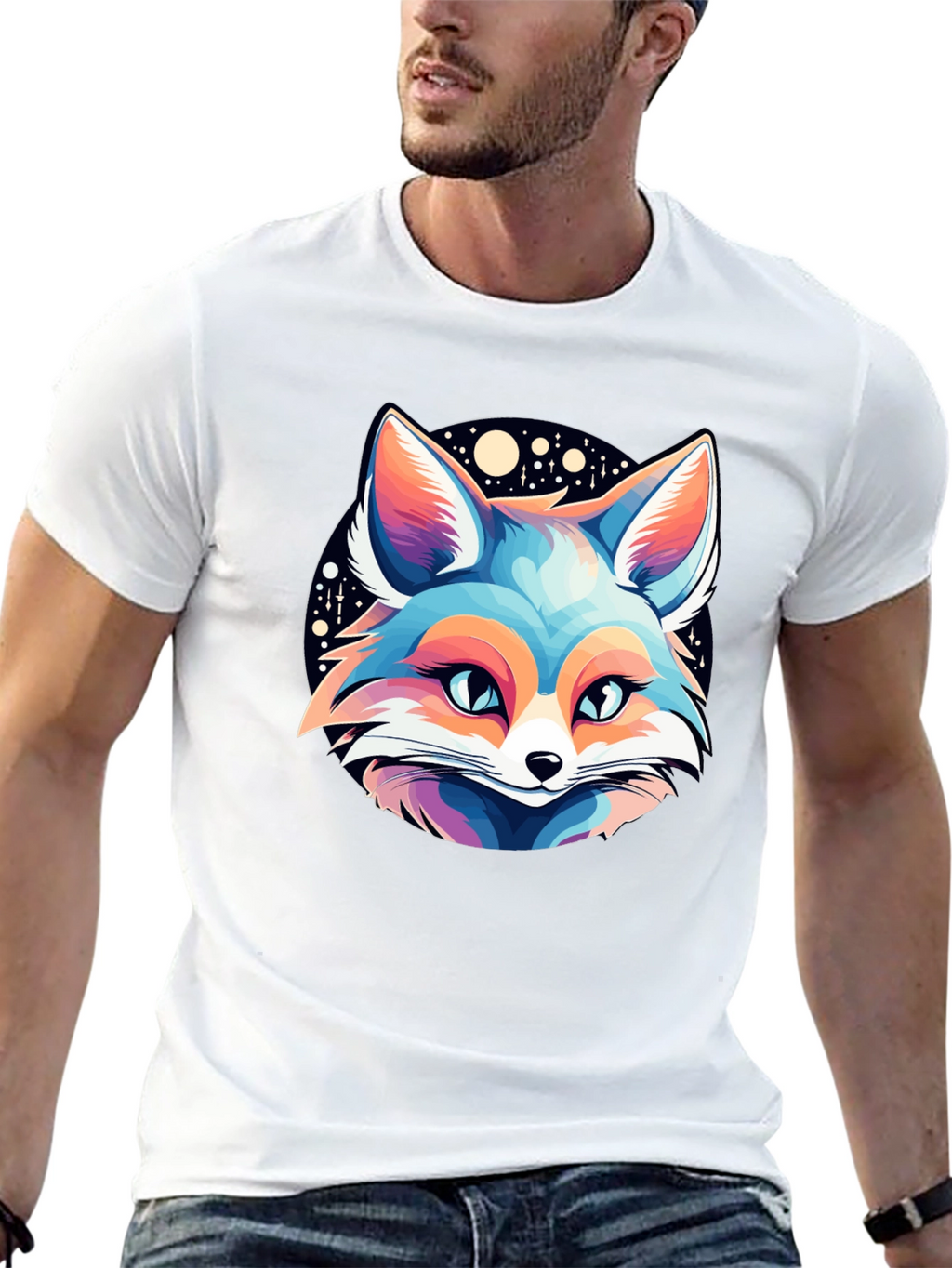 Fox Galaxy Graphic Tee - Mens Black T-Shirt