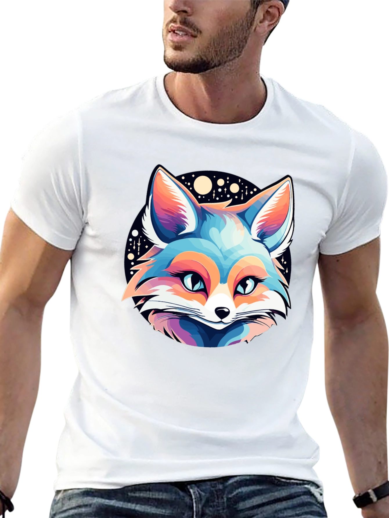 Fox Galaxy Graphic Tee - Mens Black T-Shirt