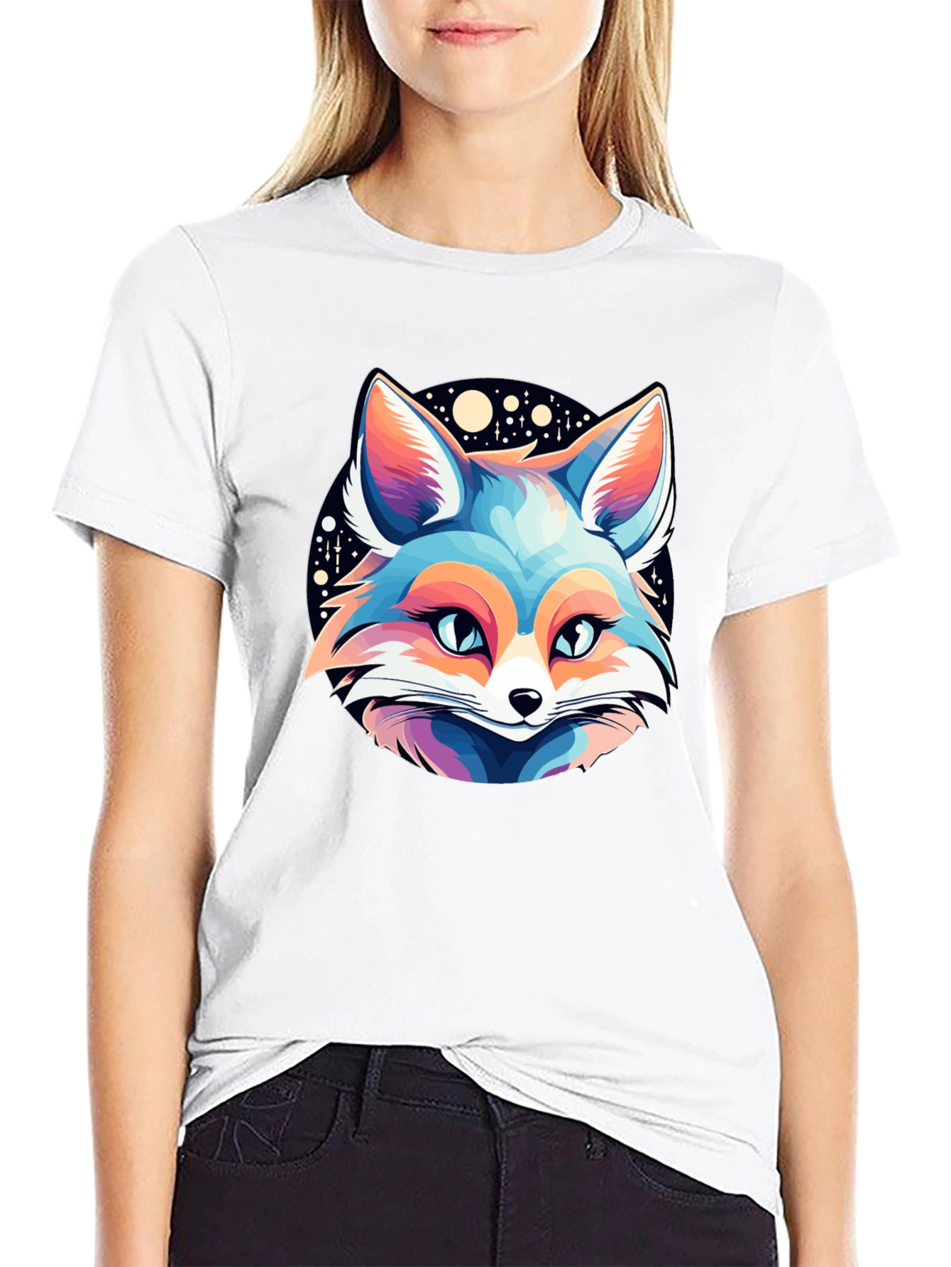 Fox Galaxy Graphic Tee - Mens Black T-Shirt