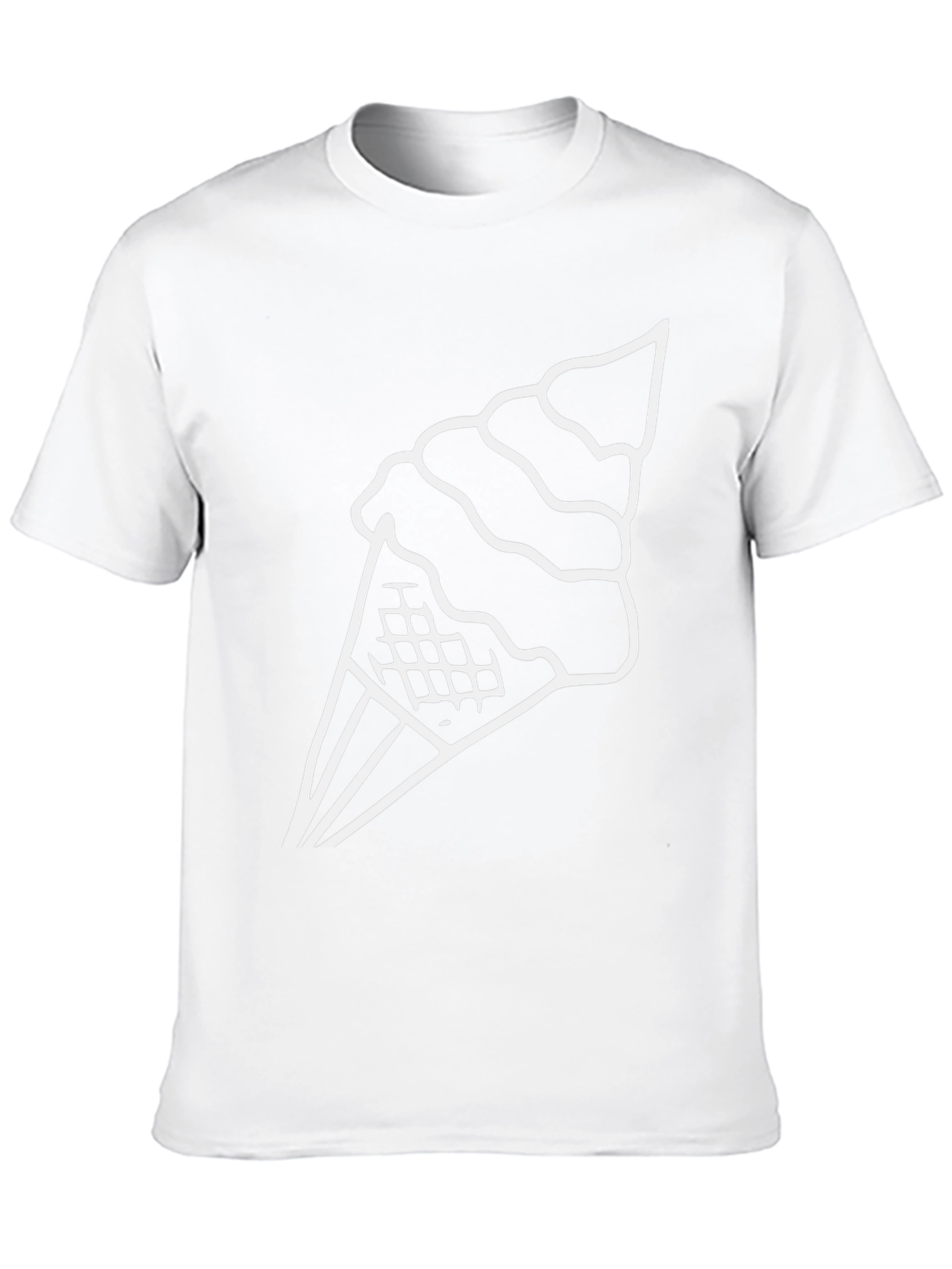 Cool Ice Cream Graphic Tee - Black T-Shirt