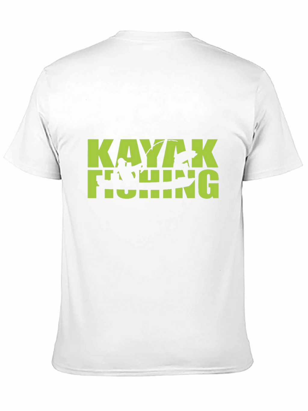 Kayaking Fishing Graphic Tee - Black