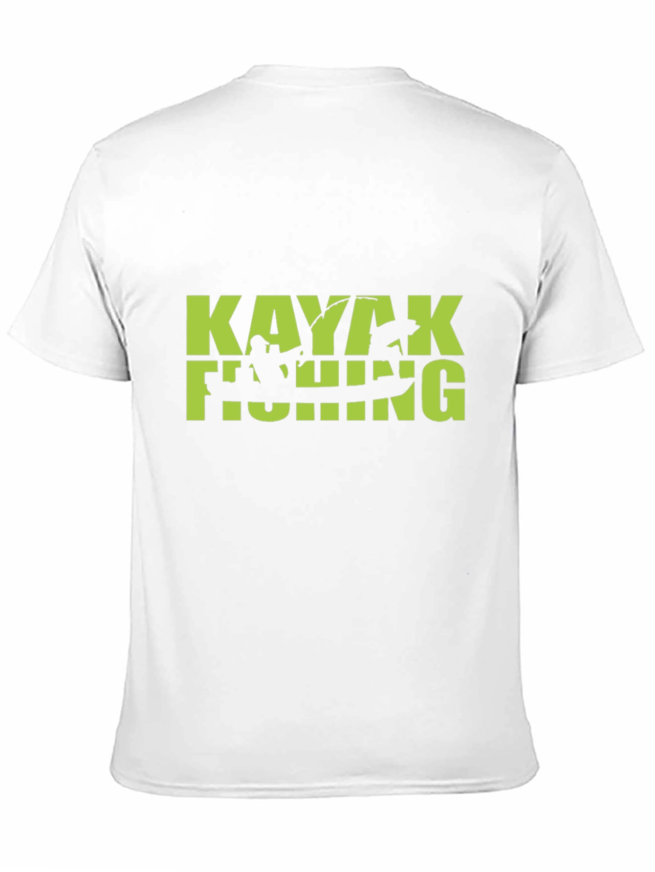 Kayaking Fishing Graphic Tee - Black