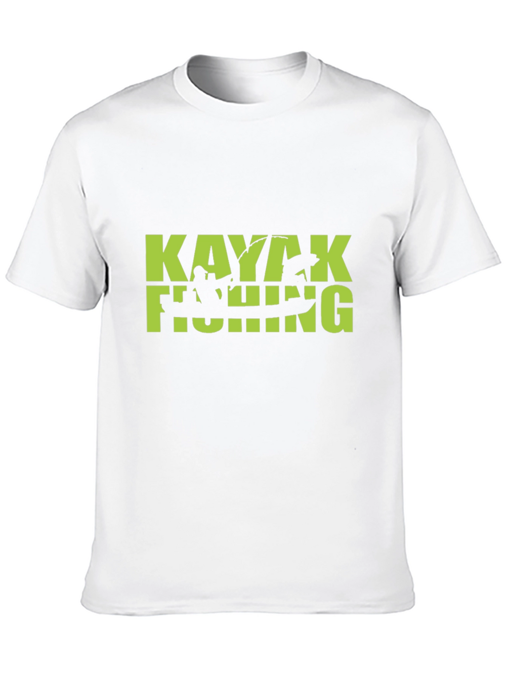 Kayaking Fishing Graphic Tee - Black