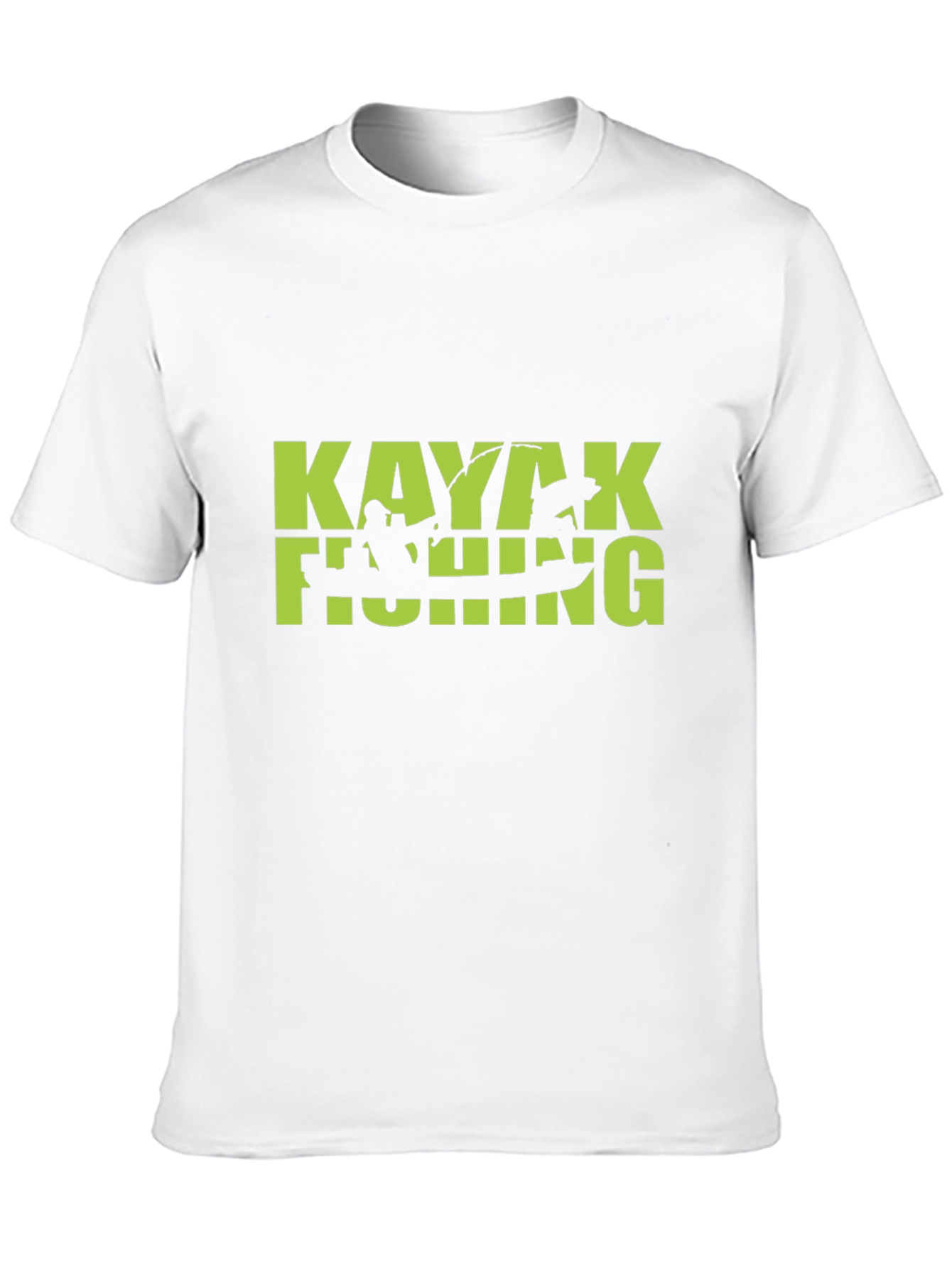 Kayaking Fishing Graphic Tee - Black
