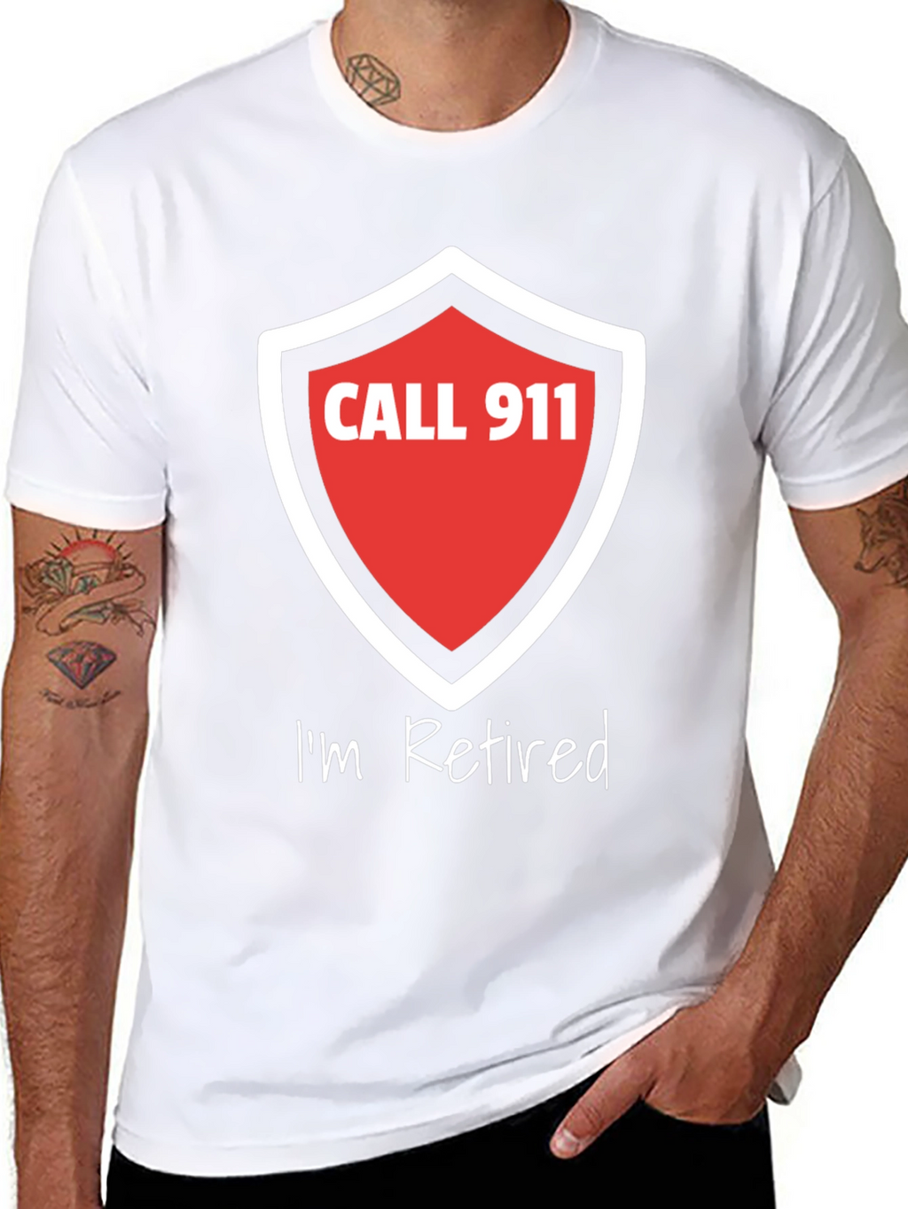 Retired Firefighter T-Shirt - Call 911