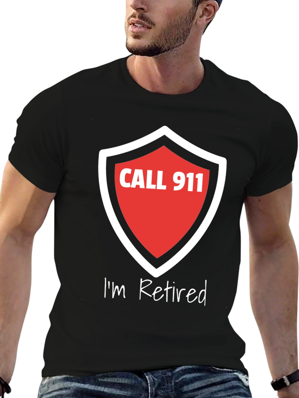 Retired Firefighter T-Shirt - Call 911