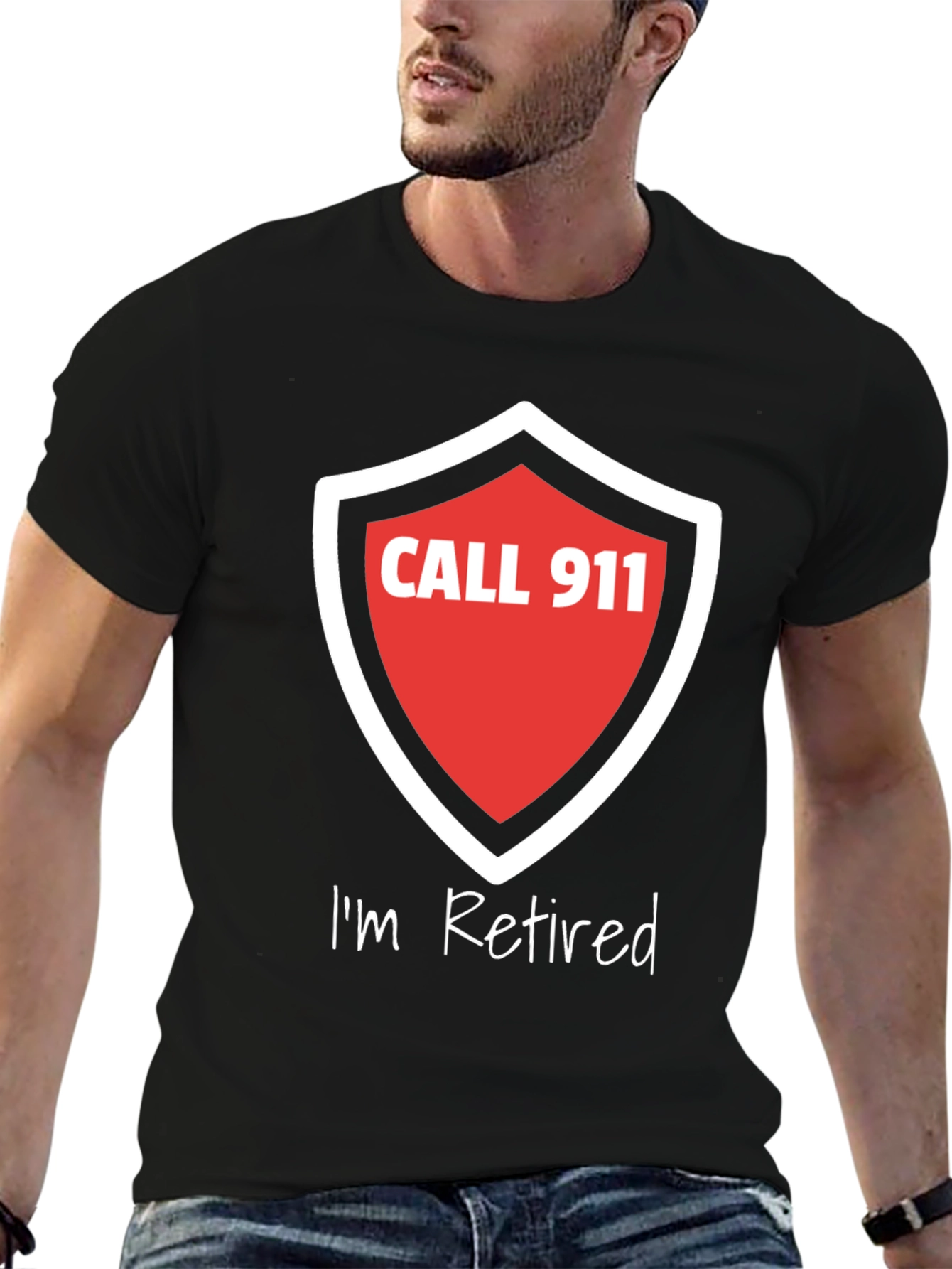 Retired Firefighter T-Shirt - Call 911