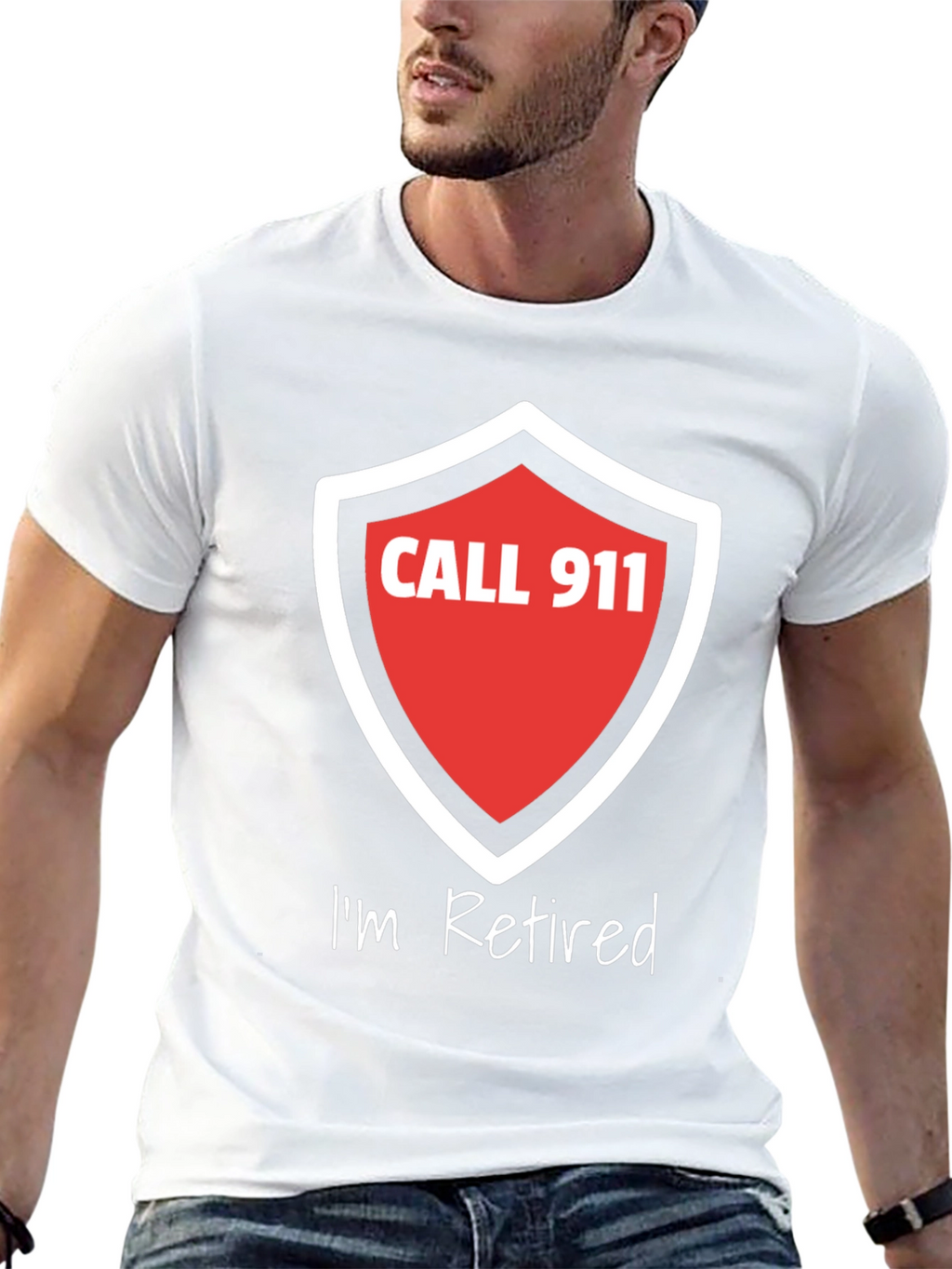 Retired Firefighter T-Shirt - Call 911