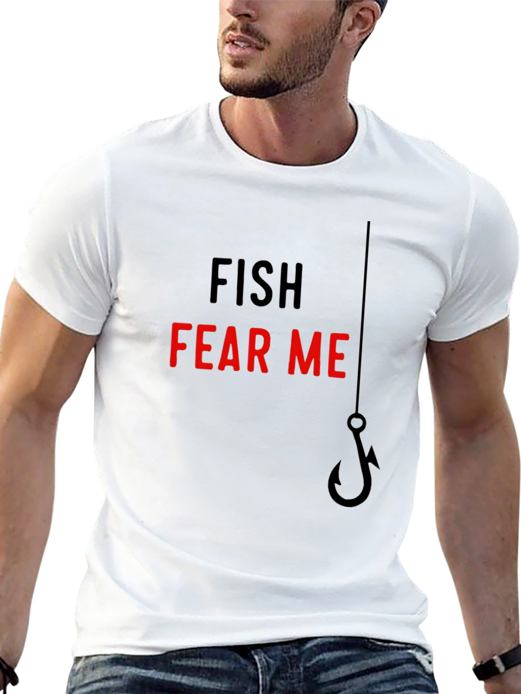 Fish Fear Me T-Shirt - Angler Humor Tee