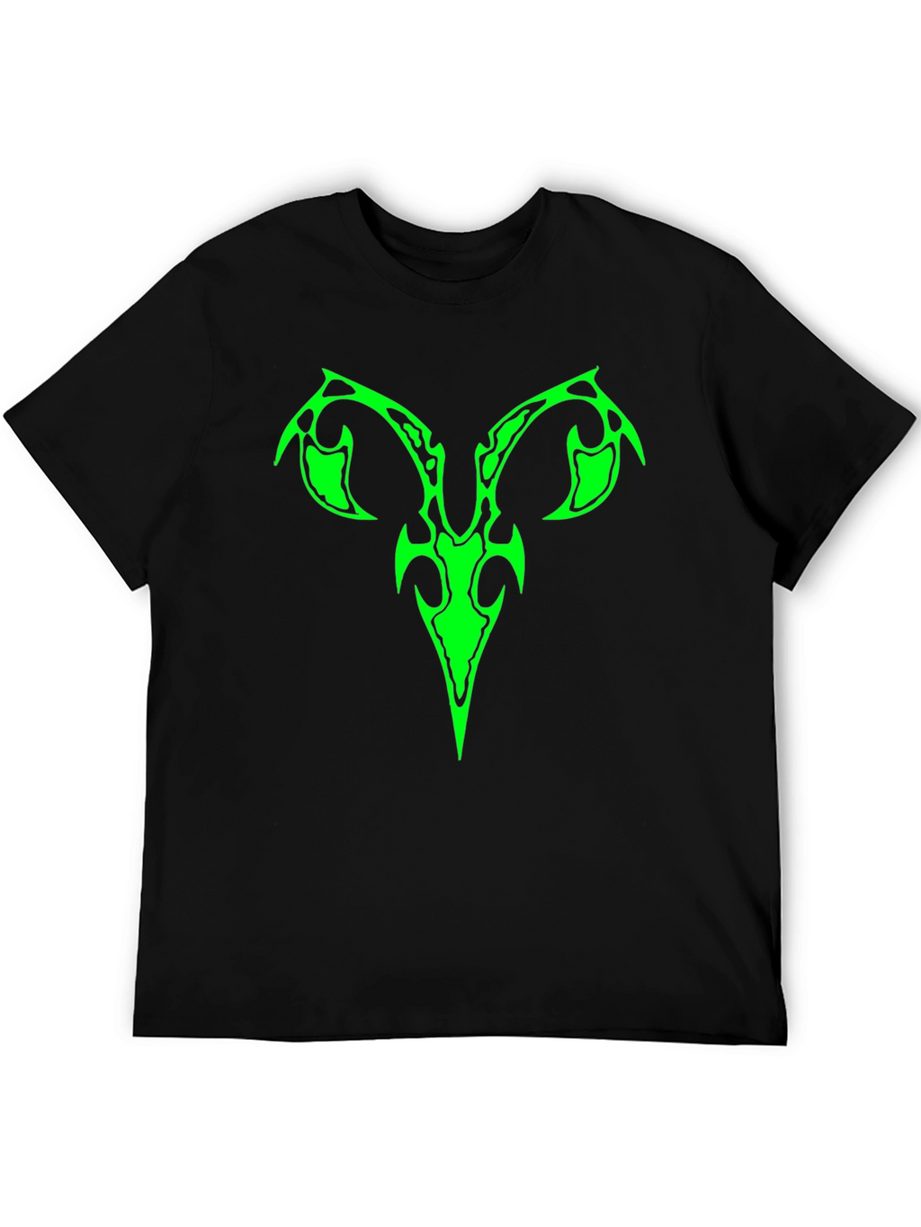Cool Tribal Ram Graphic Tee - Black