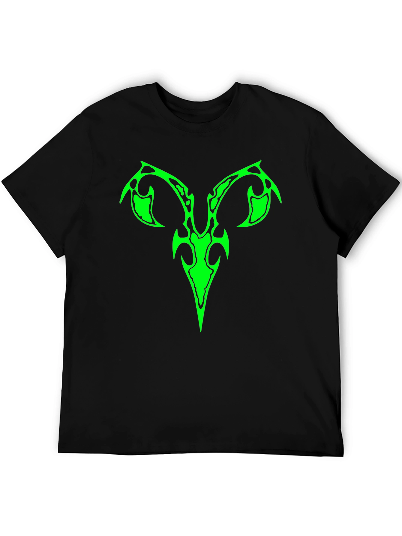 Cool Tribal Ram Graphic Tee - Black