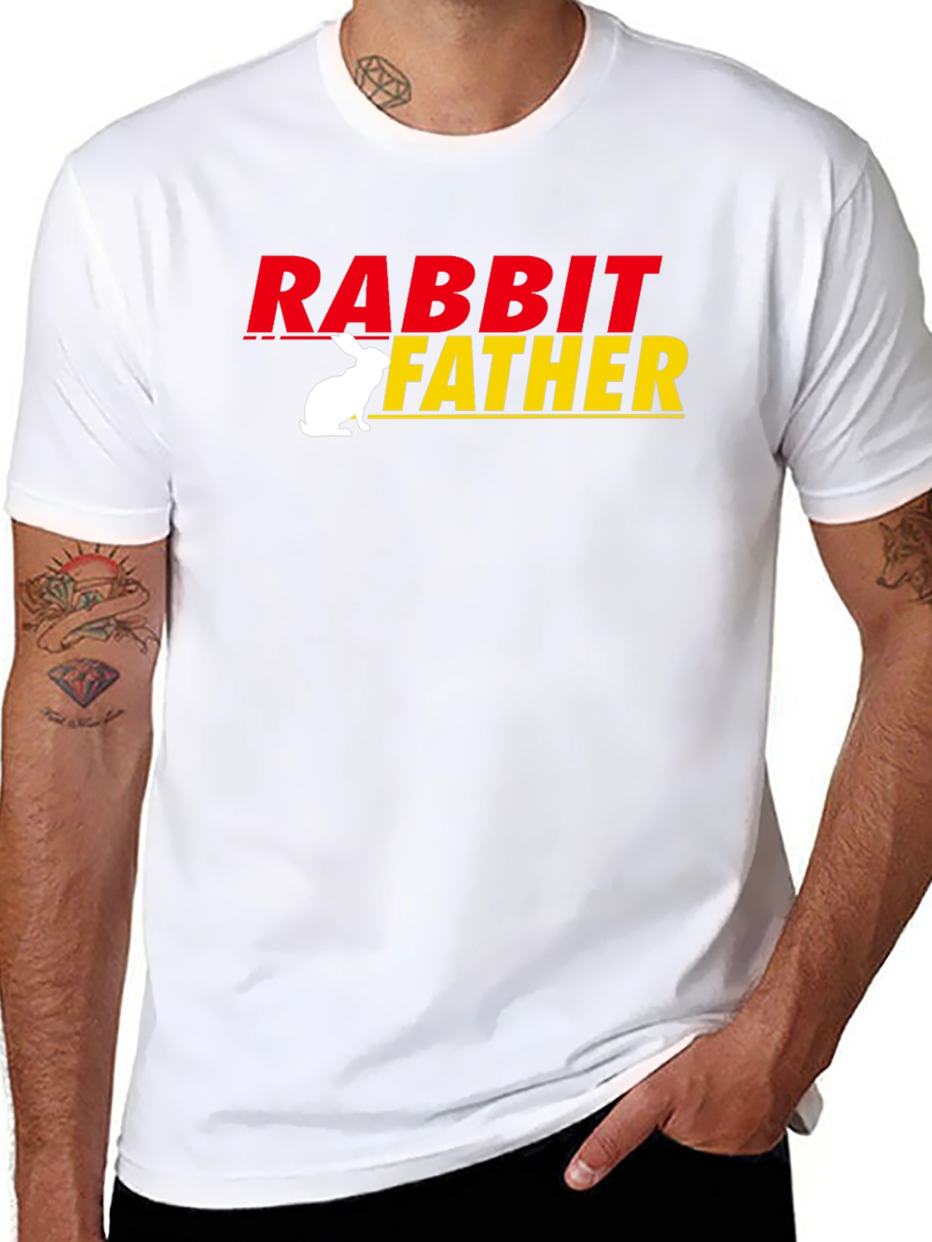 Rabbit Father T-Shirt - Funny Dad Gift