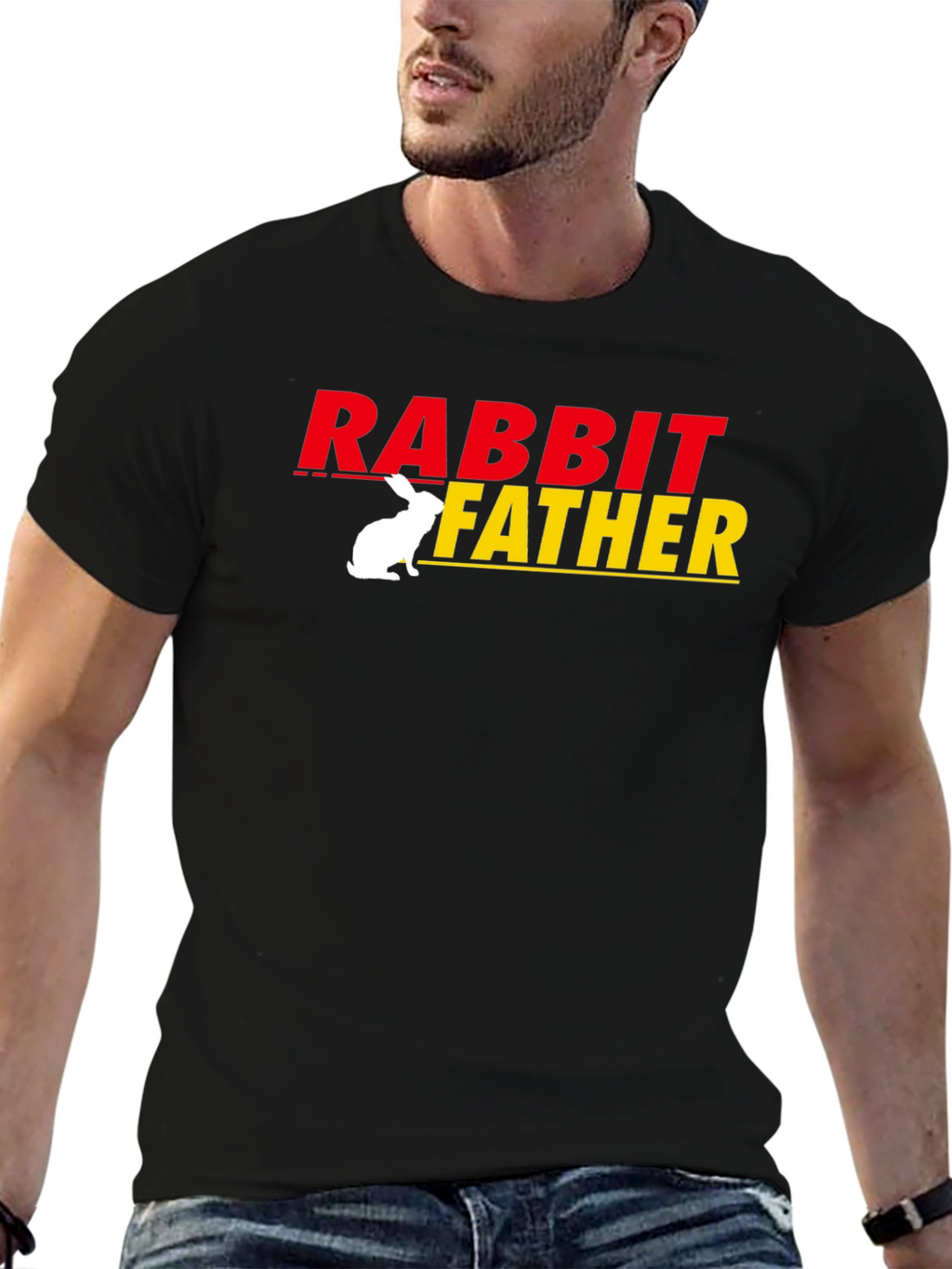 Rabbit Father T-Shirt - Funny Dad Gift