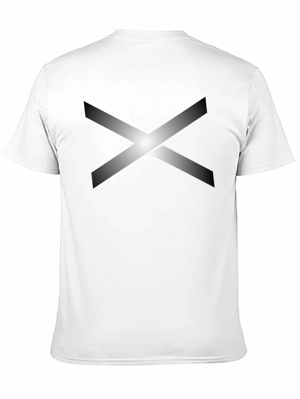 Abstract X Graphic Black Cotton T-Shirt