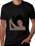 Keep That Backstroke in Your Afro Black T-Shirt