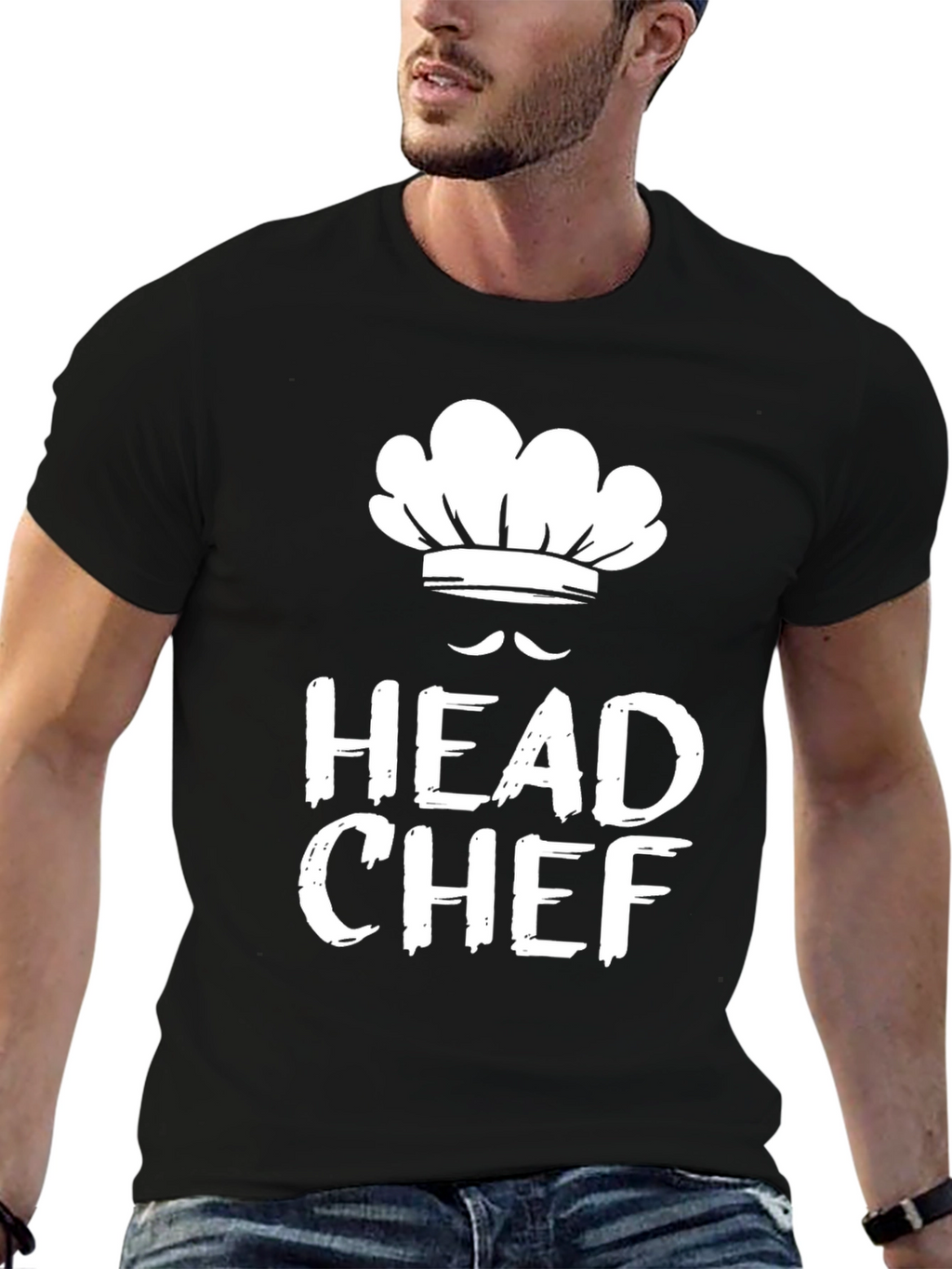 Head Chef Graphic T-Shirt - Black Casual Tee
