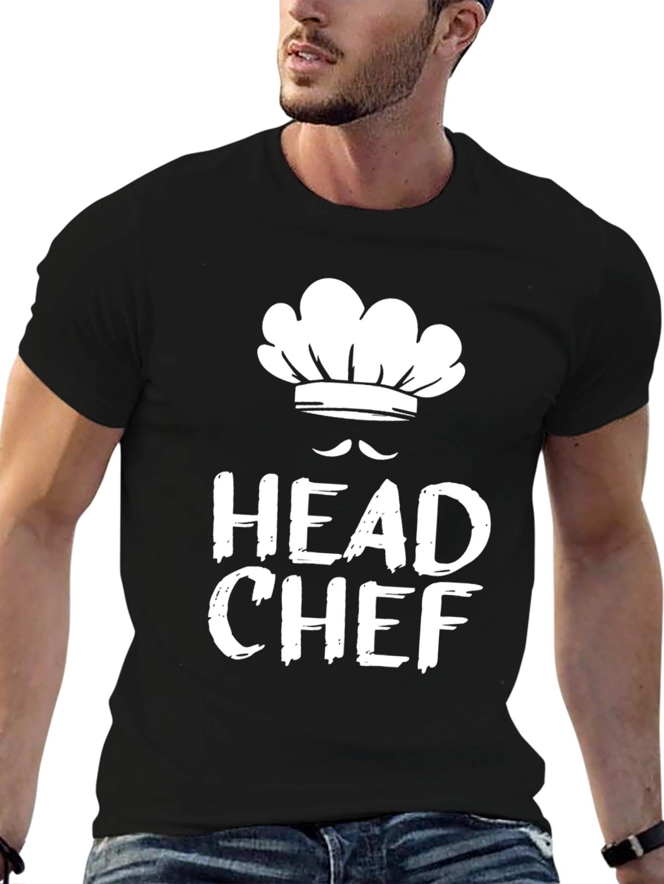 Head Chef Graphic T-Shirt - Black Casual Tee