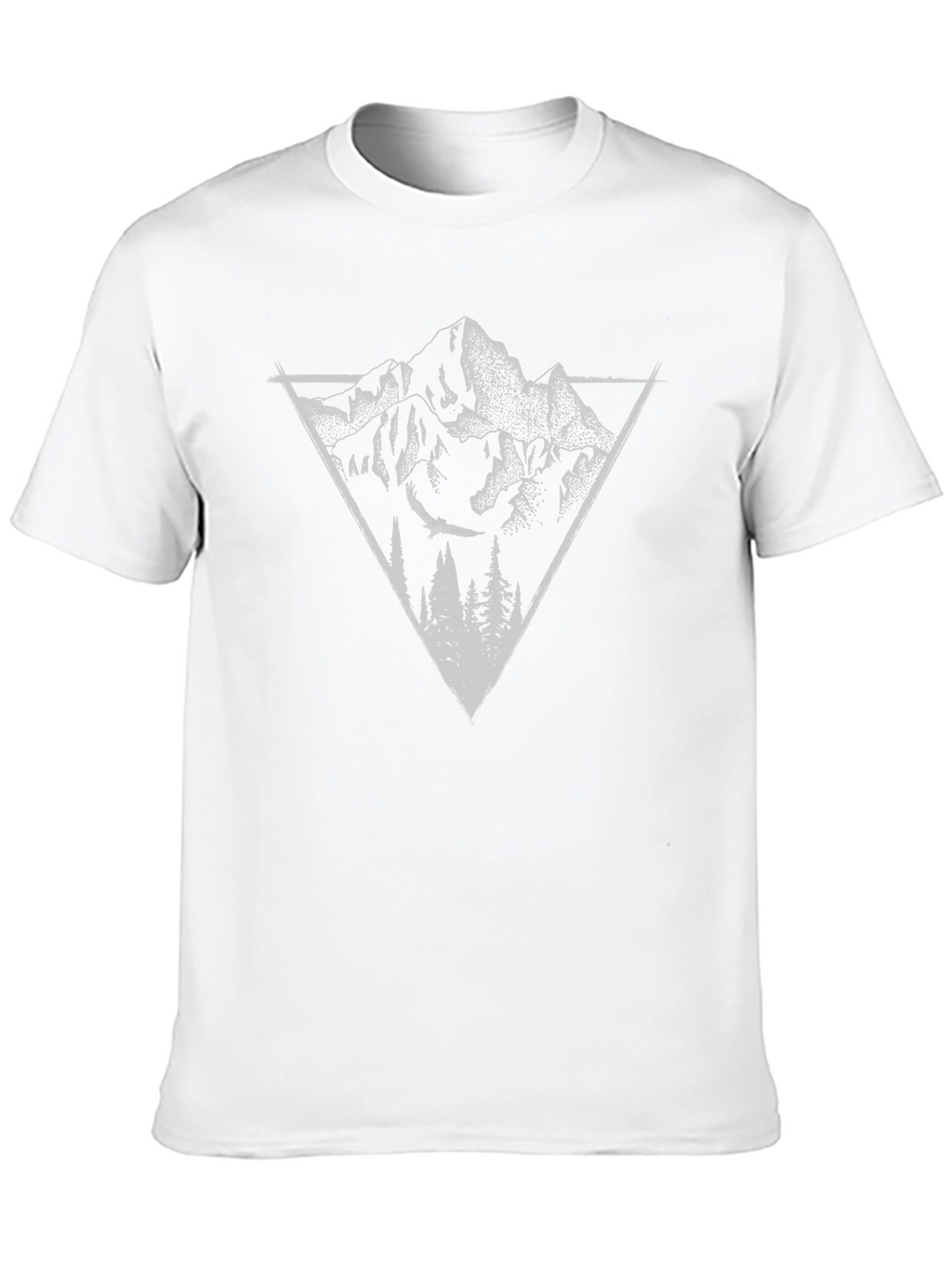 Mountain Triangle Black Graphic Tee