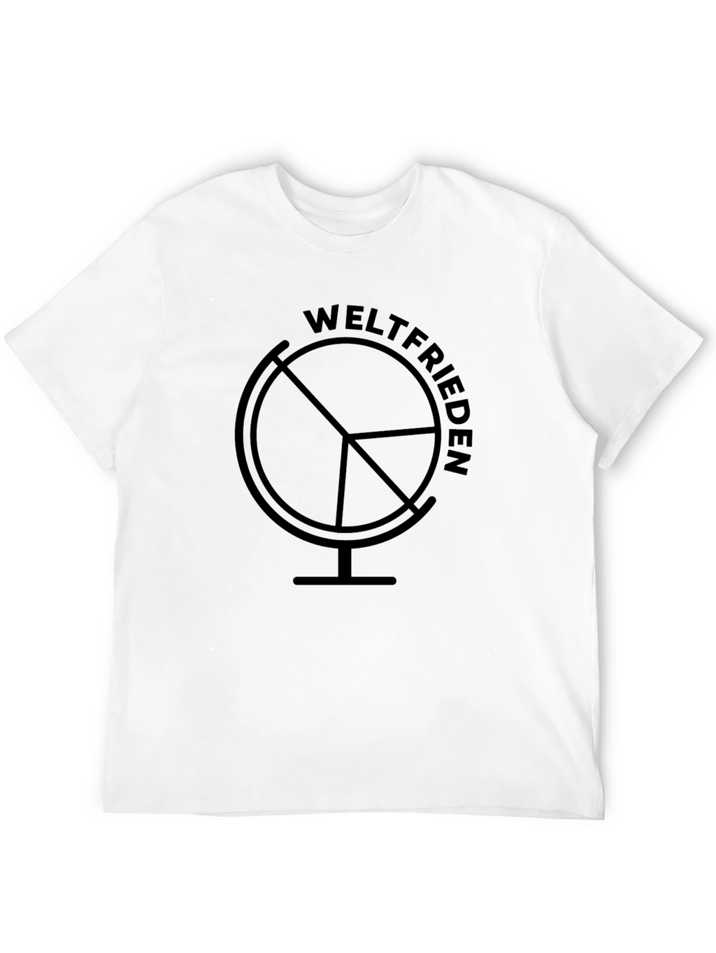 Weltfrieden Globe Black T-Shirt