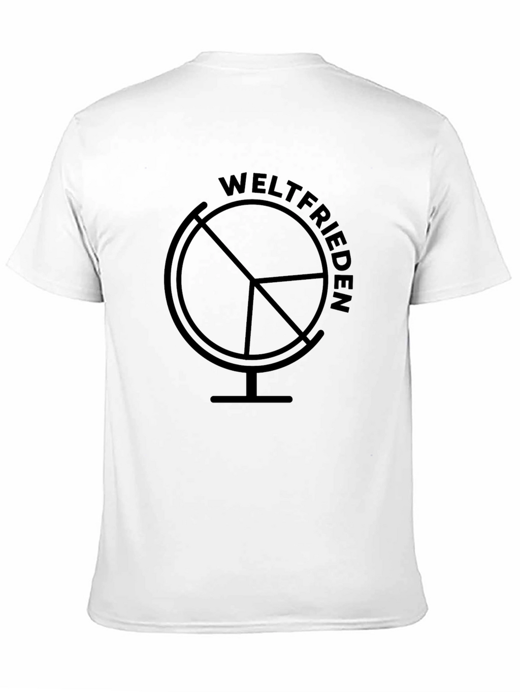 Weltfrieden Globe Black T-Shirt