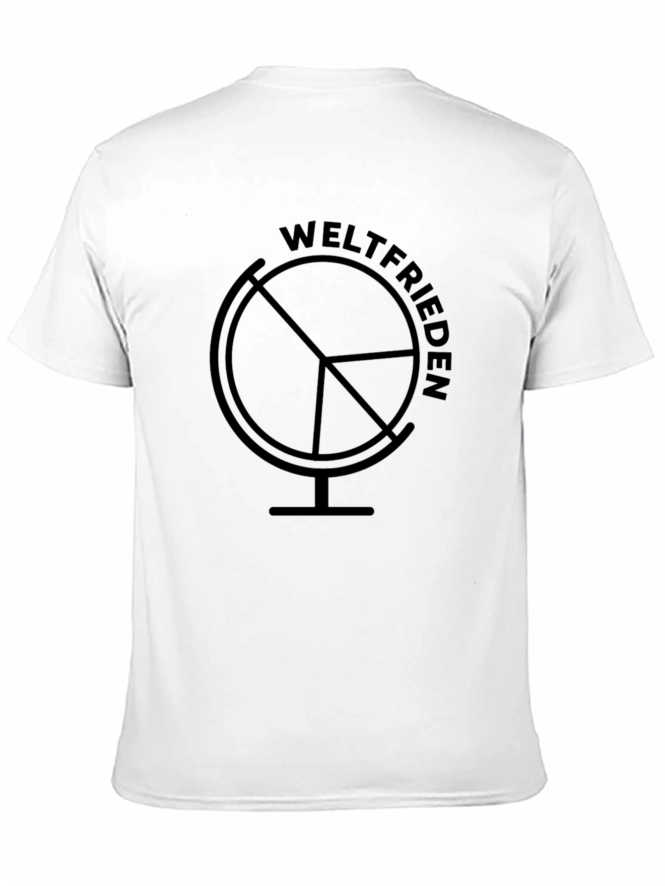 Weltfrieden Globe Black T-Shirt