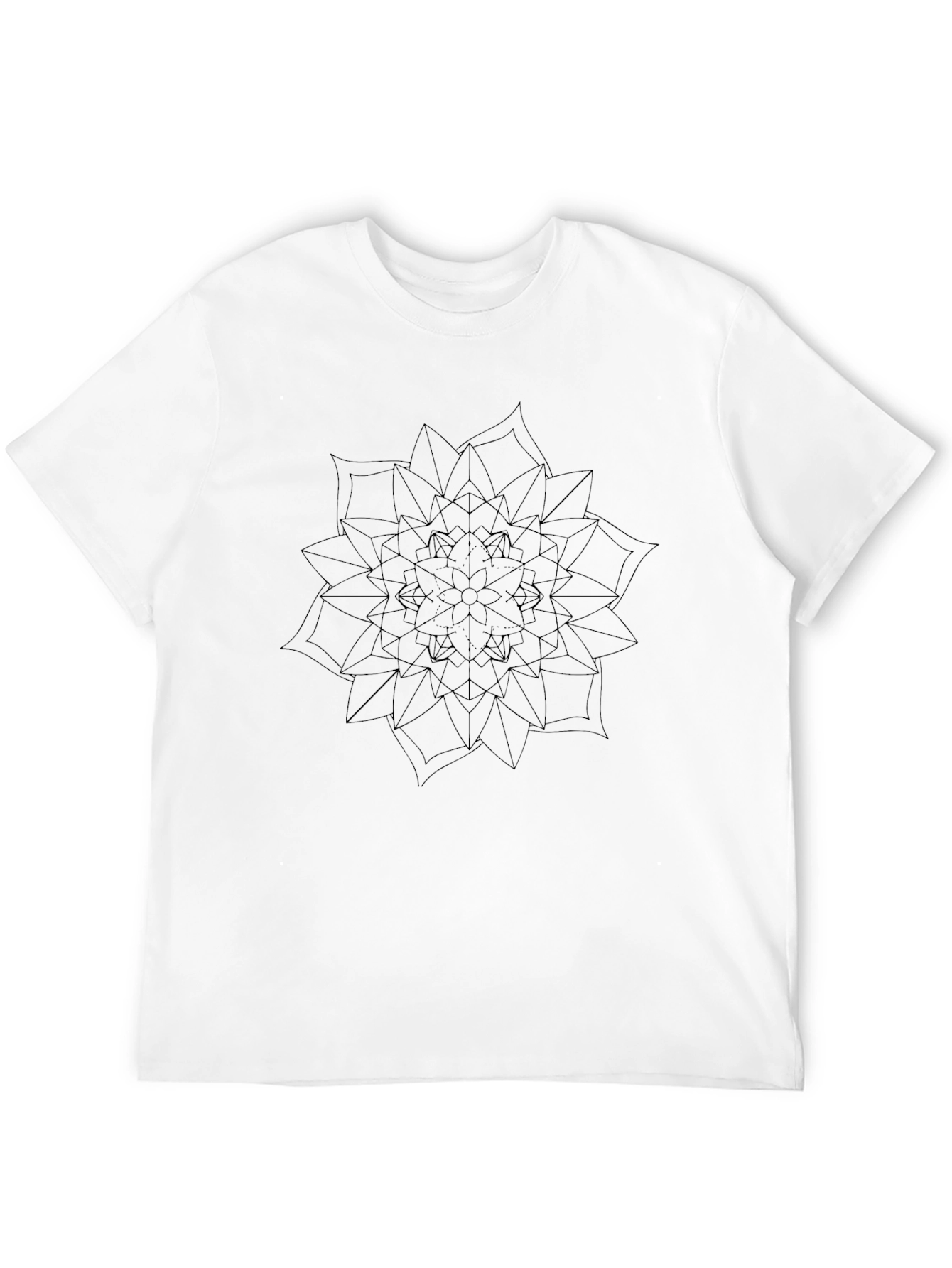 Black Mandala Graphic Tee - Stylish Comfort