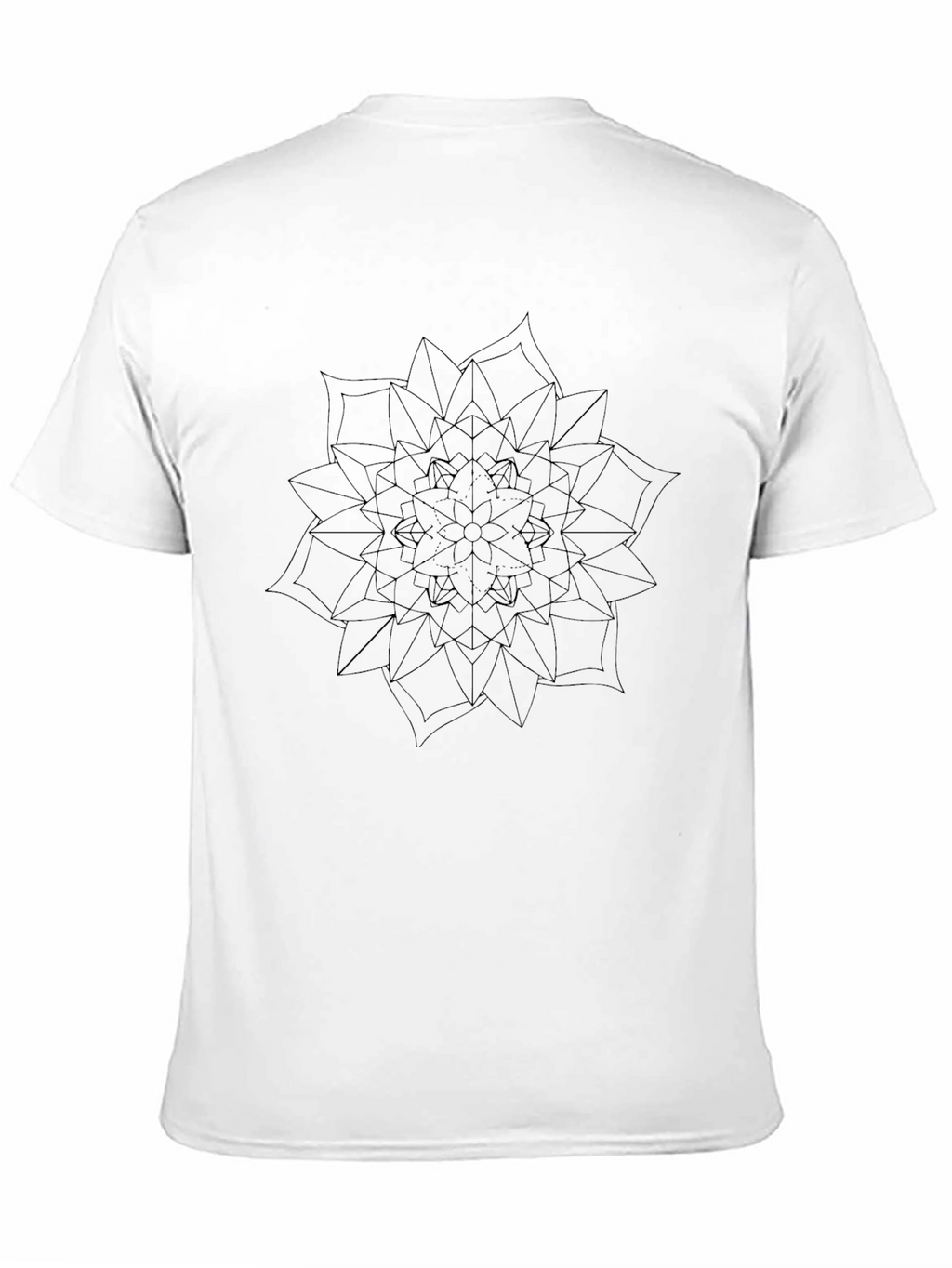 Black Mandala Graphic Tee - Stylish Comfort