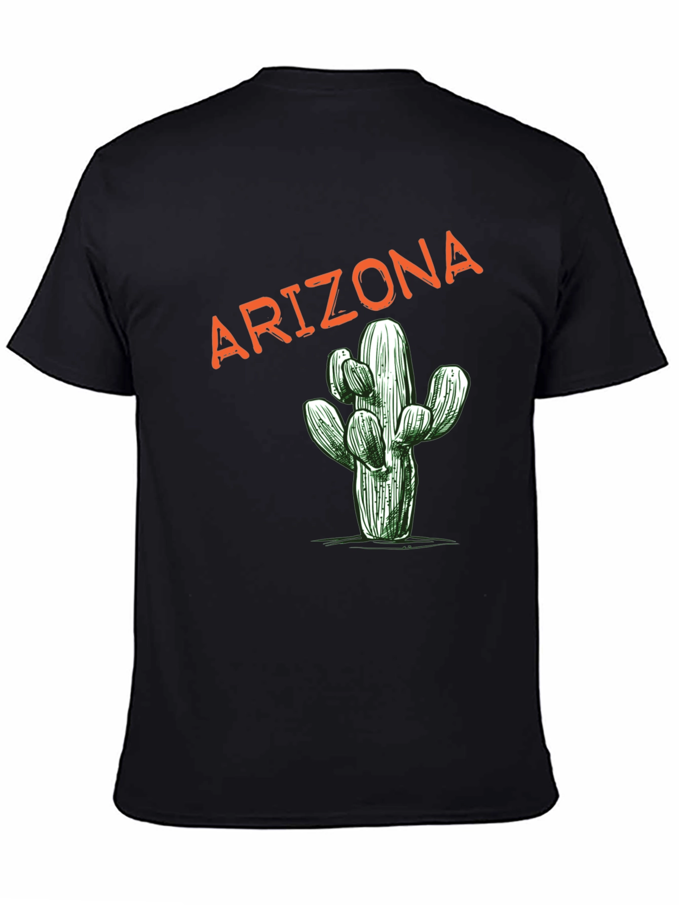 Arizona Cactus Graphic Tee - Unisex Black T-Shirt