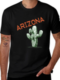 Arizona Cactus Graphic Tee - Unisex Black T-Shirt