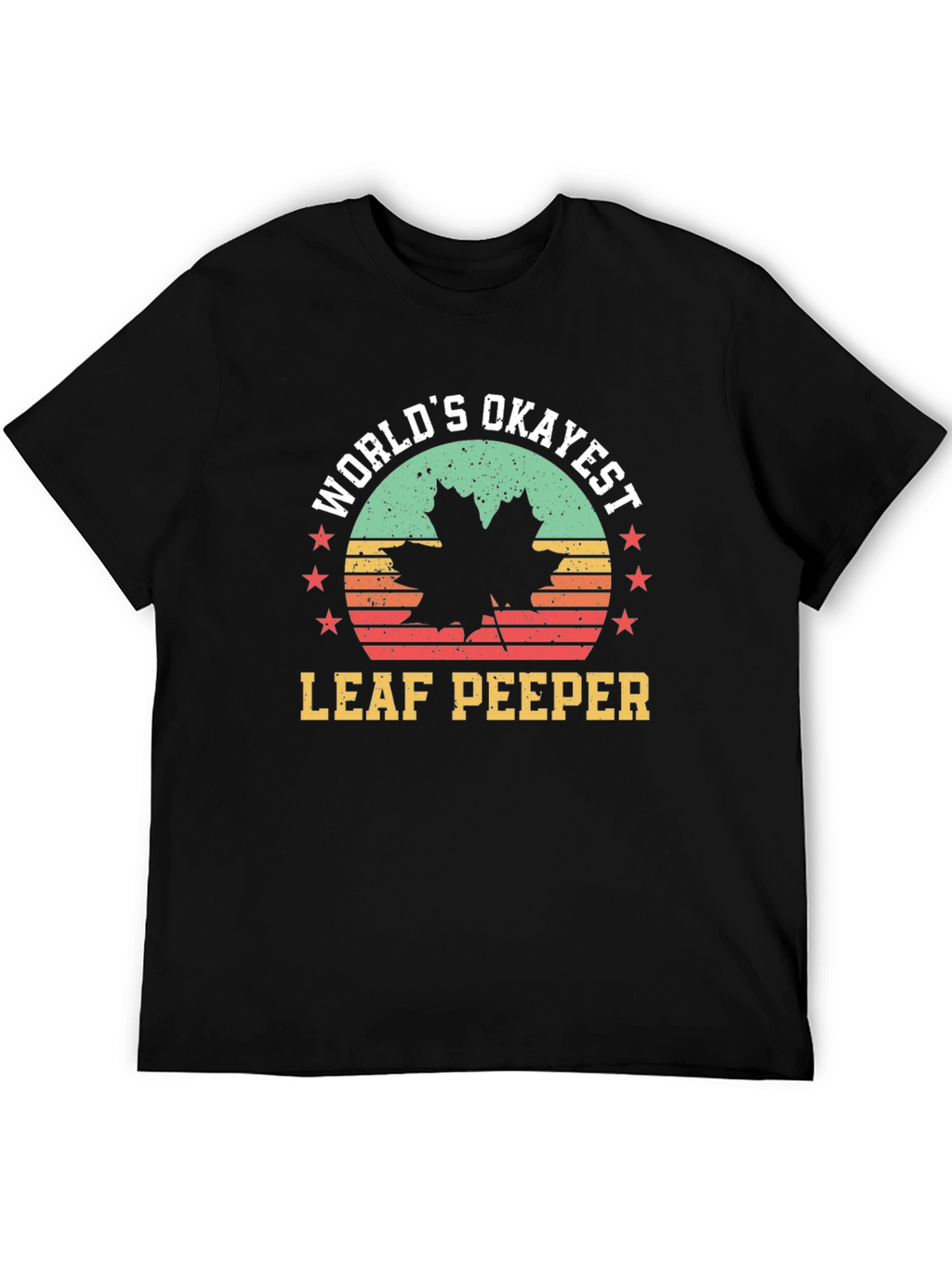 Worlds Okayest Leaf Peeper Tee - Autumn Fun