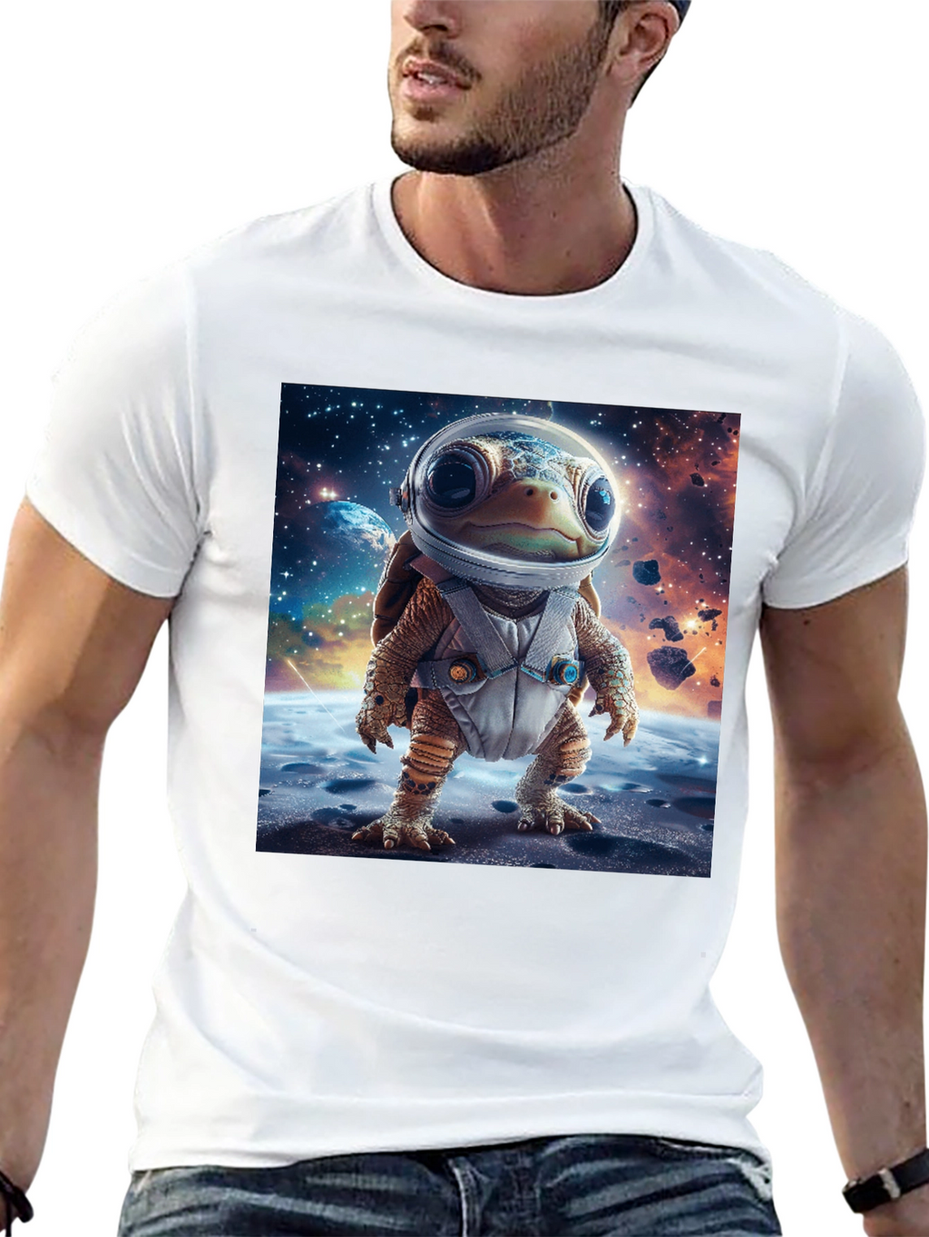 Turtle Astronaut T-Shirt - Space Adventure Style