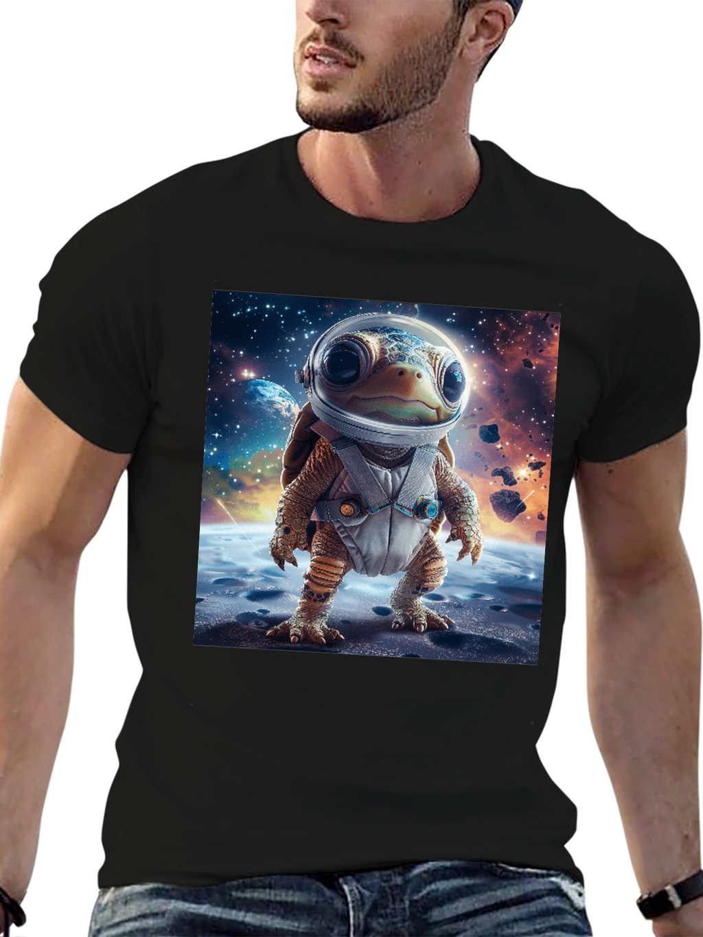 Turtle Astronaut T-Shirt - Space Adventure Style