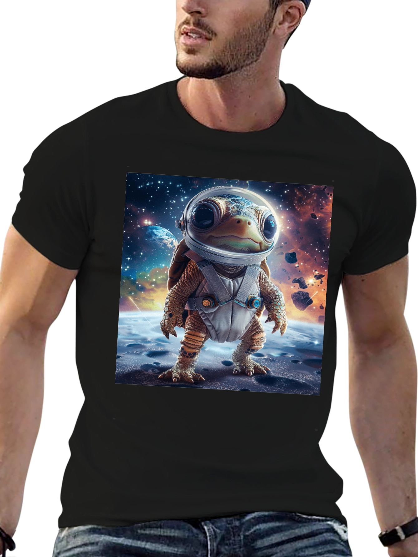 Turtle Astronaut T-Shirt - Space Adventure Style