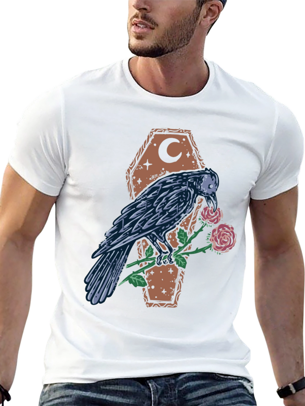 Raven & Rose Coffin Graphic Tee