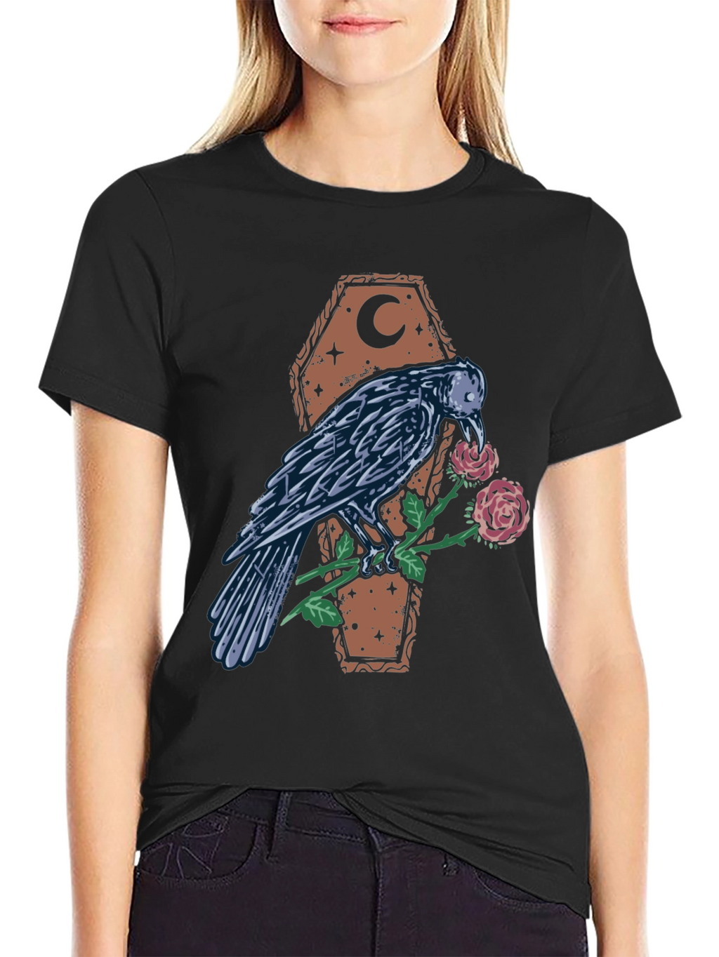 Raven & Rose Coffin Graphic Tee