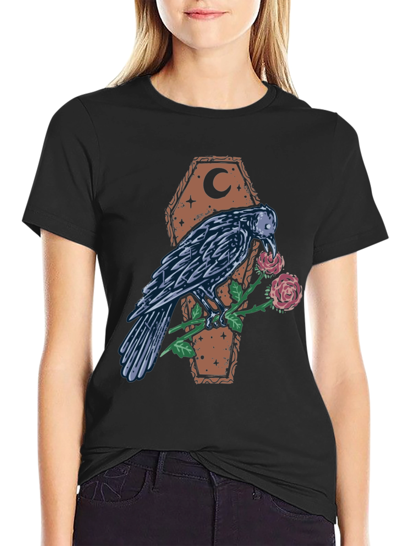 Raven & Rose Coffin Graphic Tee