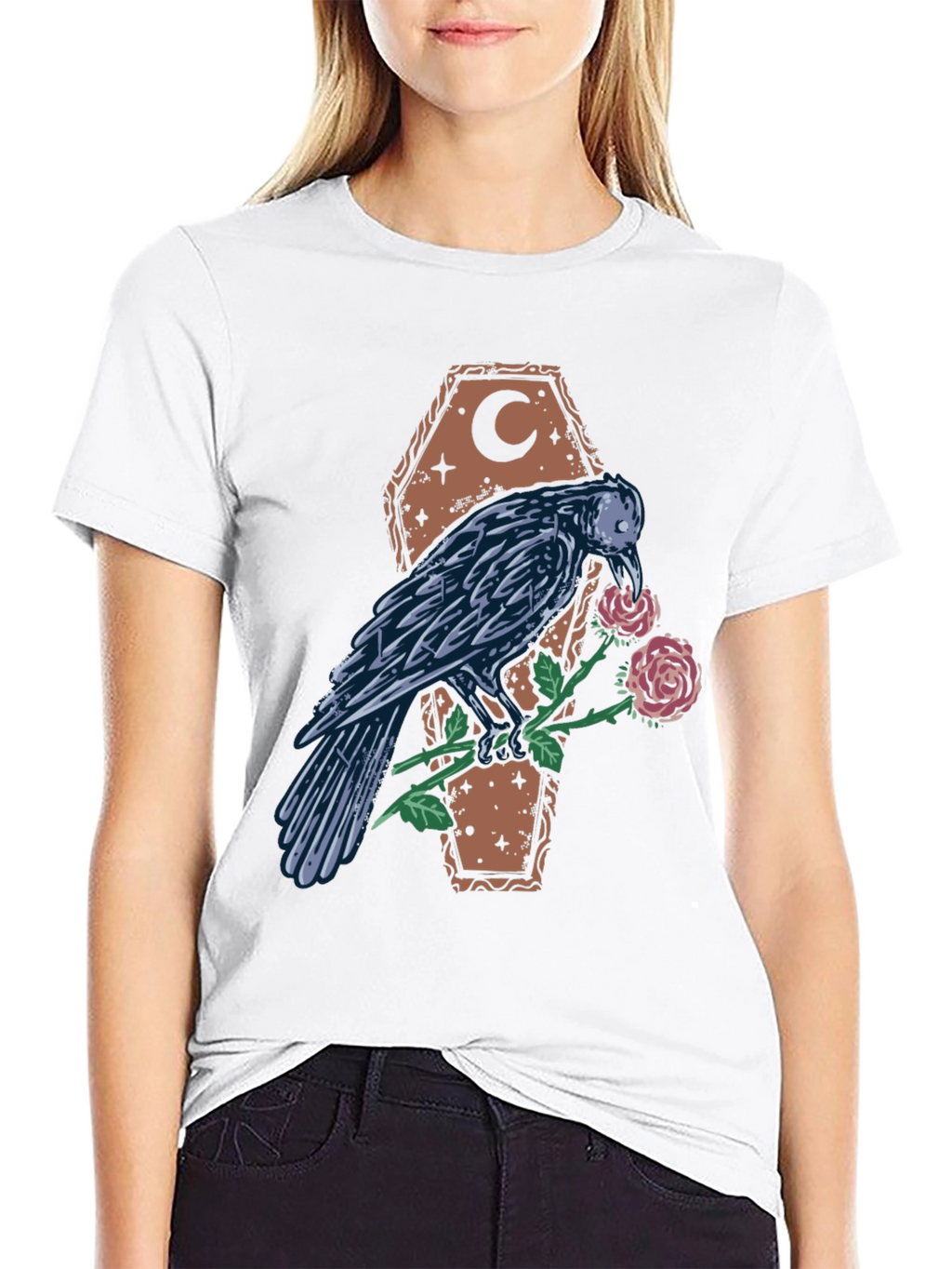 Raven & Rose Coffin Graphic Tee
