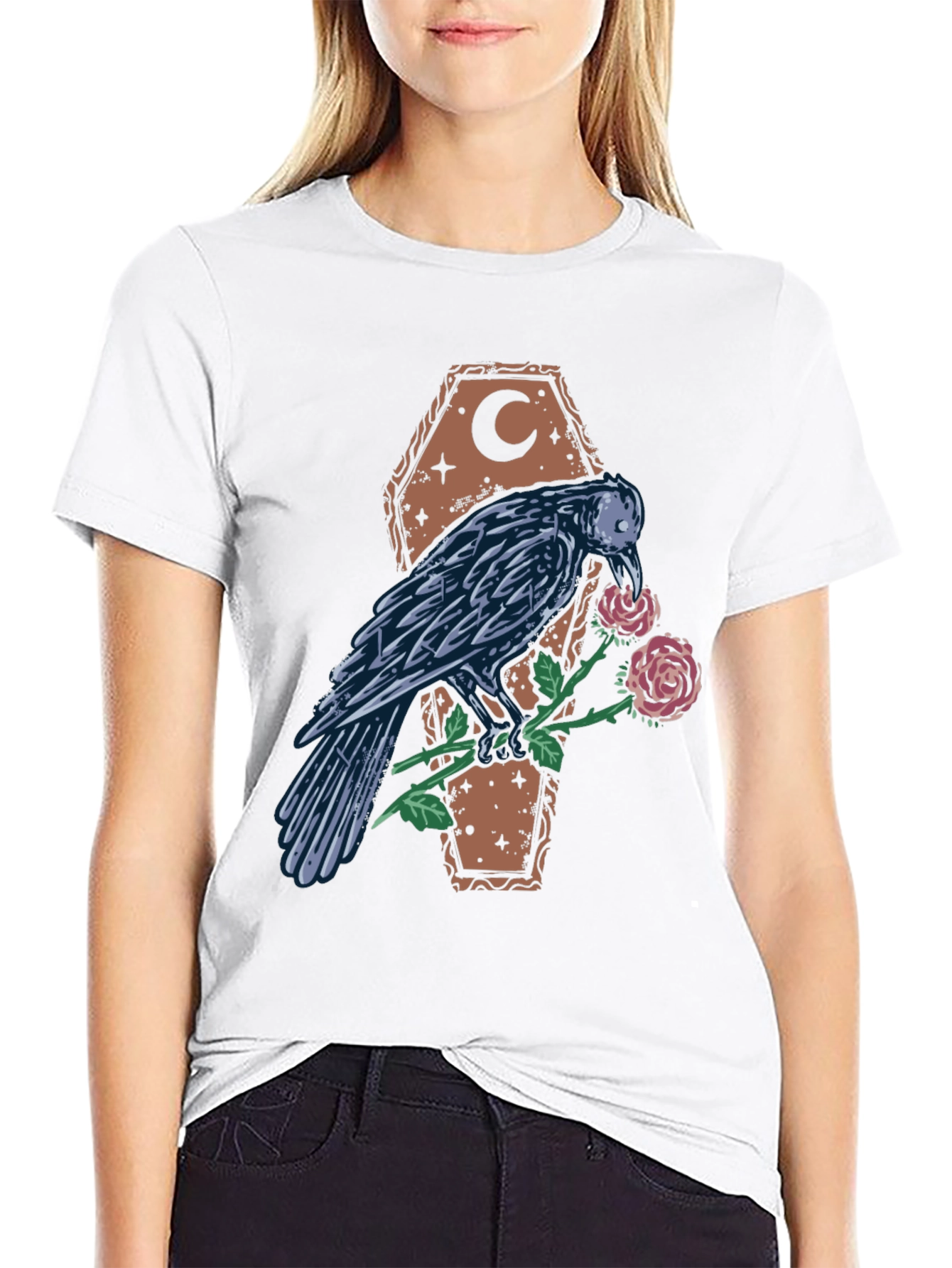 Raven & Rose Coffin Graphic Tee