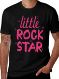Little Rock Star Graphic Tee - Black