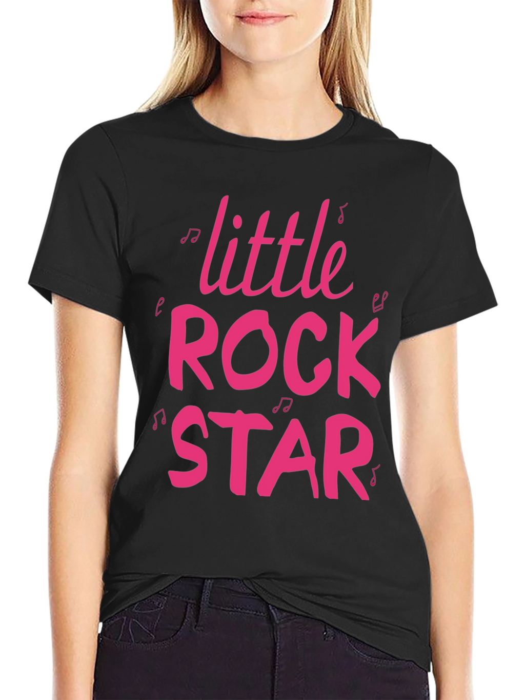 Little Rock Star Graphic Tee - Black