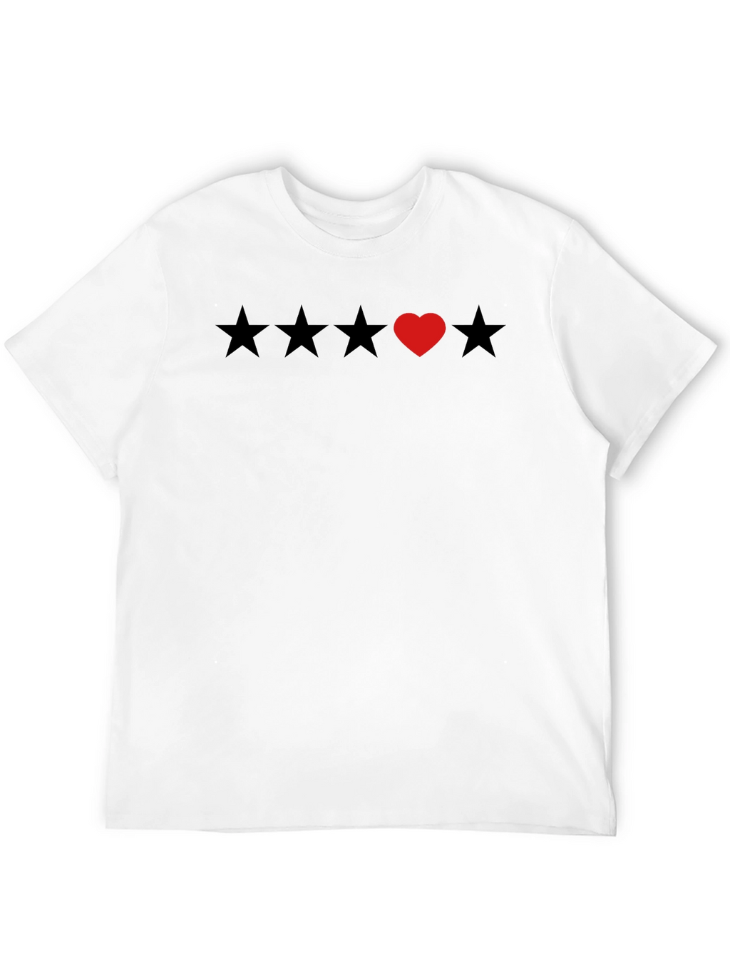 Heart Star Rating T-Shirt - Soft Cotton Tee
