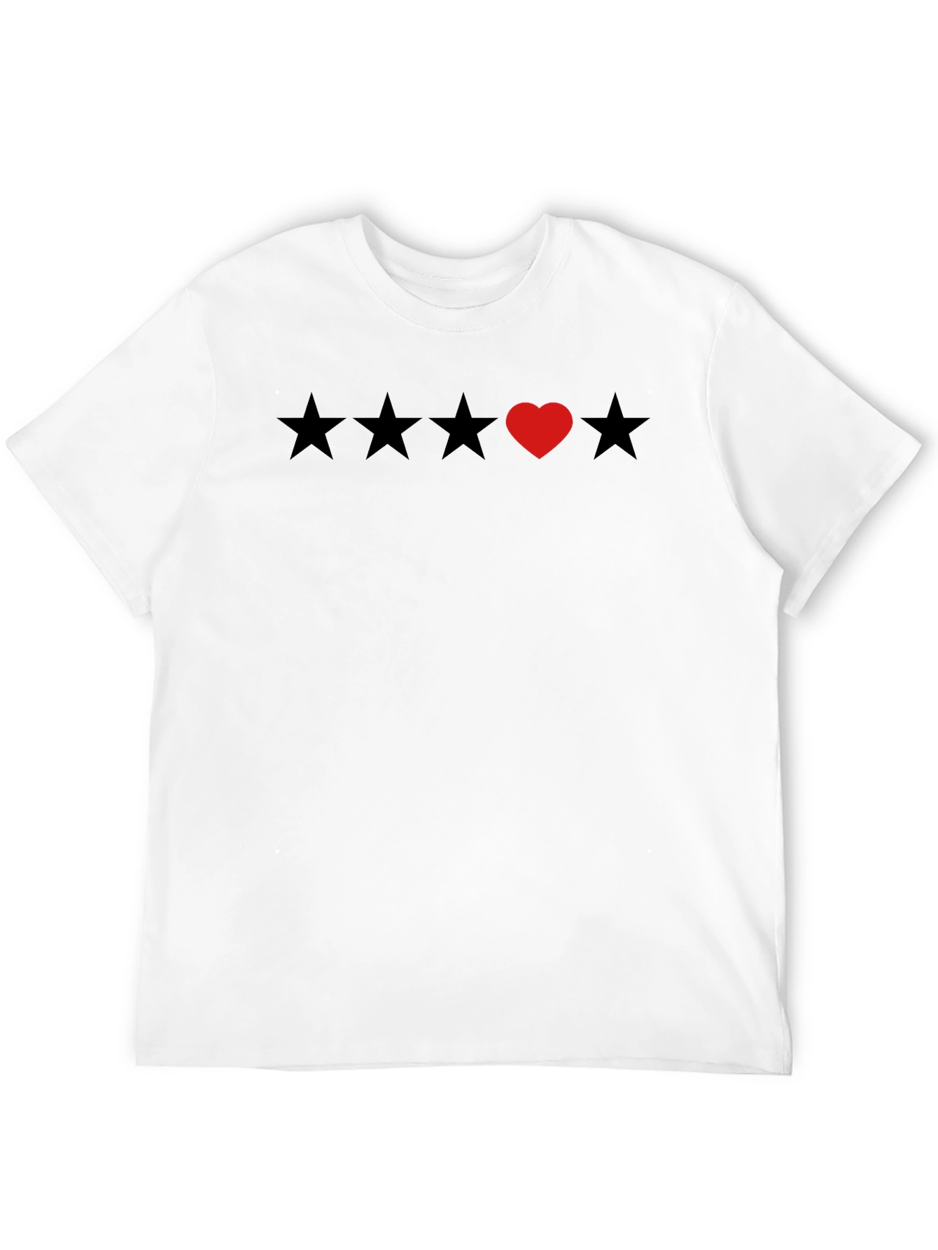 Heart Star Rating T-Shirt - Soft Cotton Tee