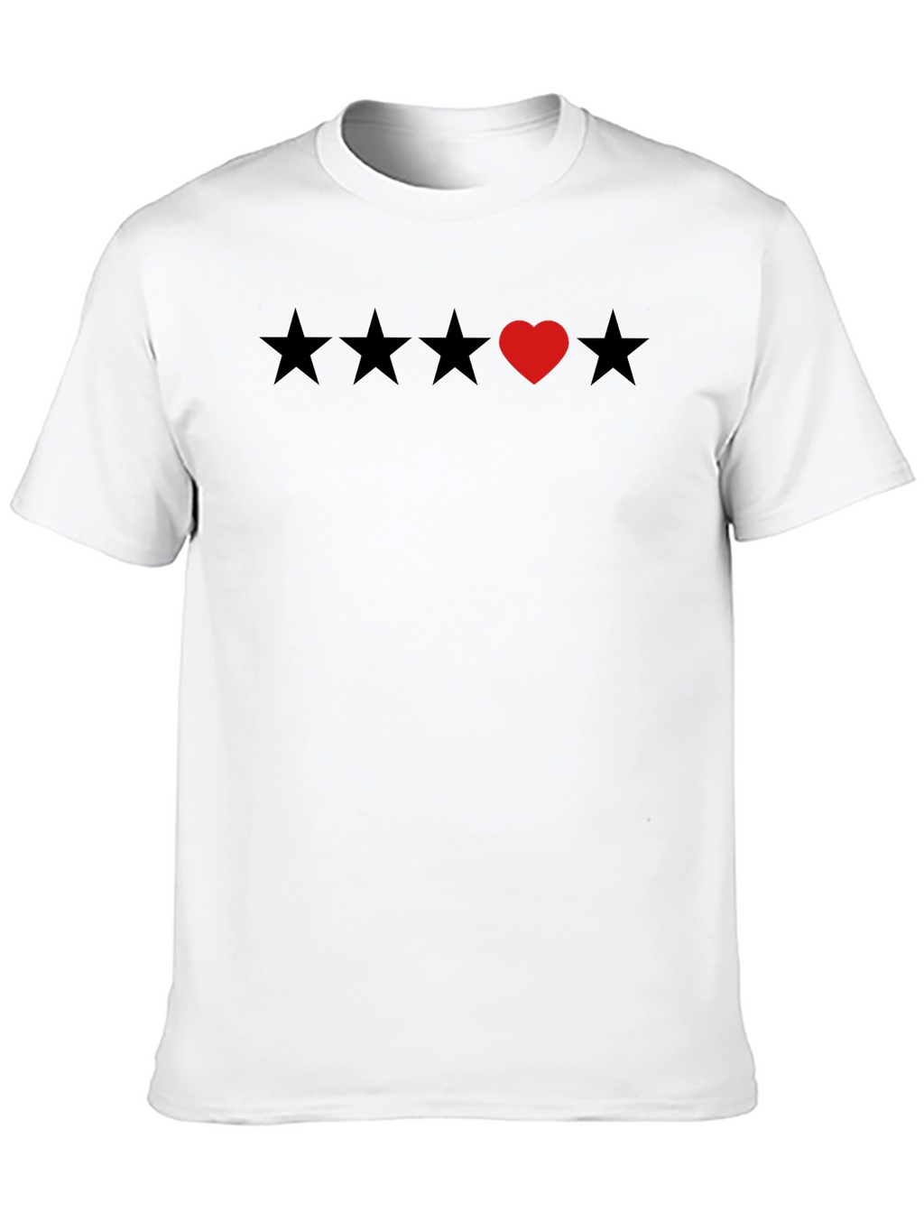 Heart Star Rating T-Shirt - Soft Cotton Tee