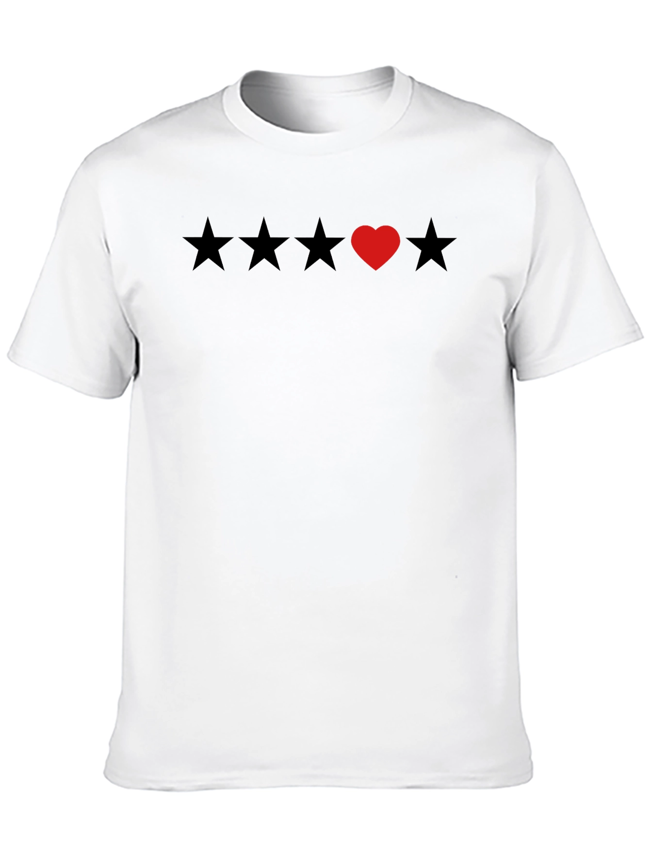 Heart Star Rating T-Shirt - Soft Cotton Tee