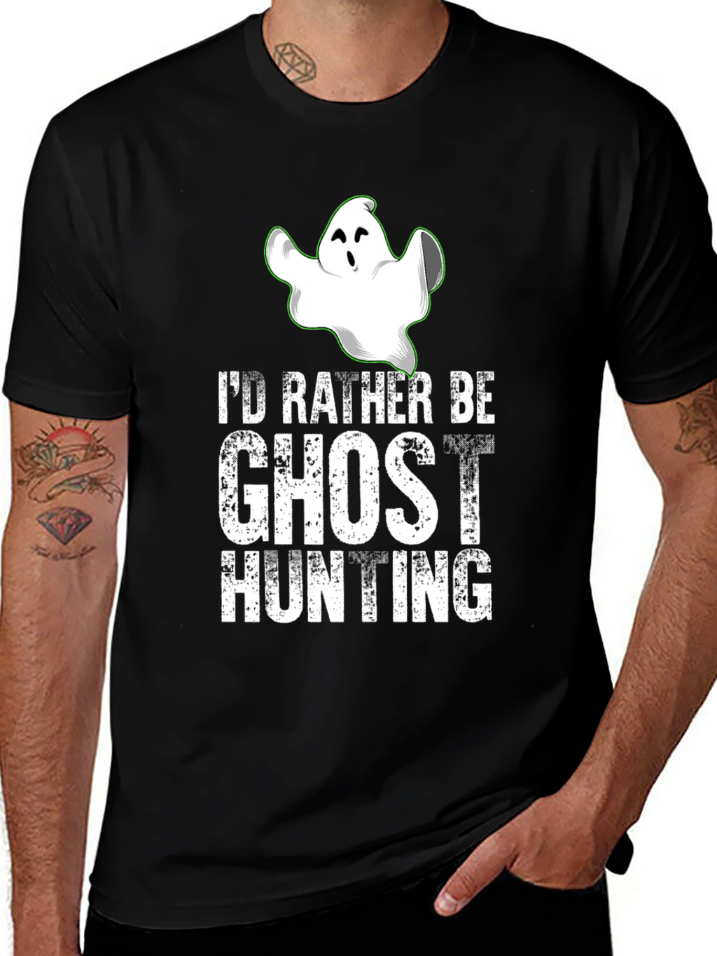 Ghost Hunting Graphic Tee - Spooky Season Shirt