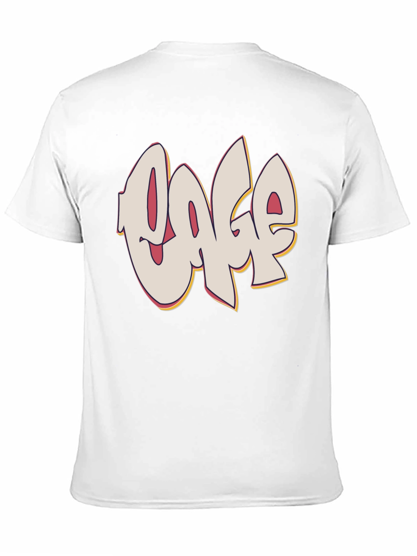 Graffiti Style Text Graphic Black T-Shirt
