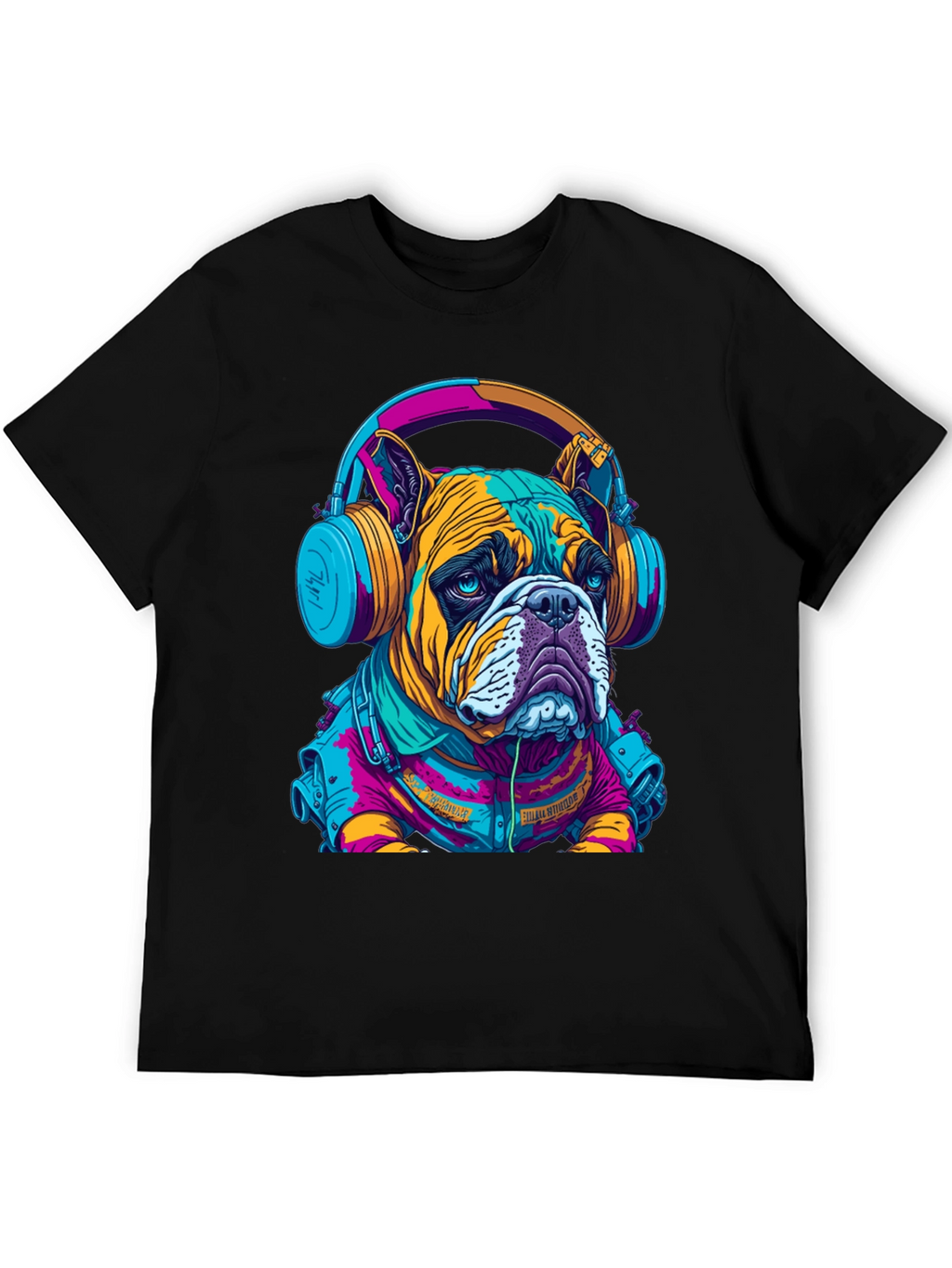 Bulldog DJ Graphic Tee - Trendy Streetwear