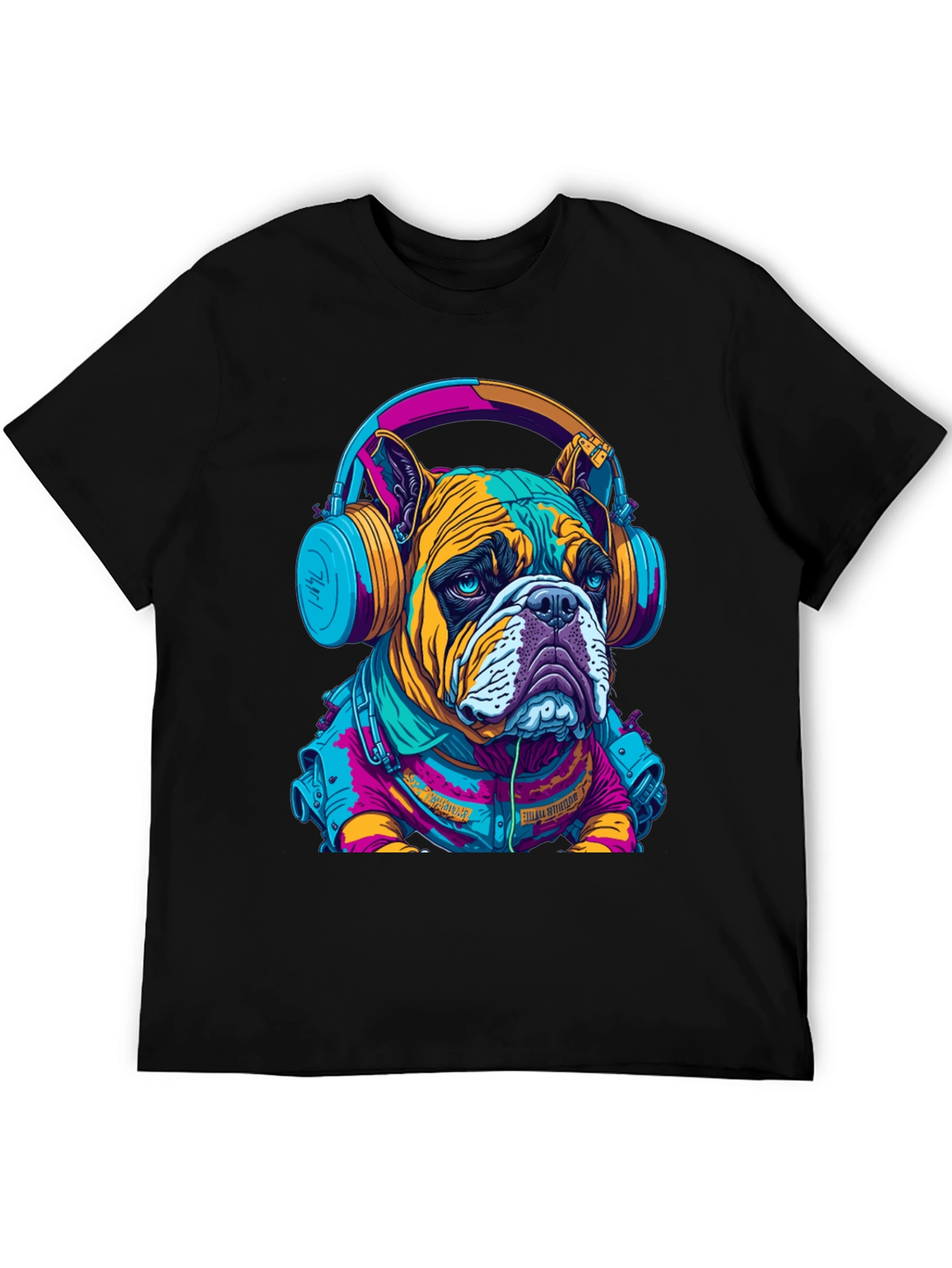Bulldog DJ Graphic Tee - Trendy Streetwear
